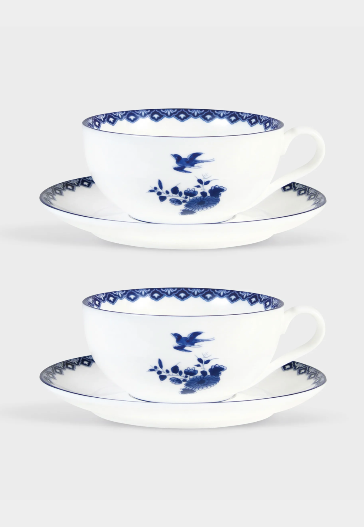 rijks museum - klevering delftware cup & saucer set of 2