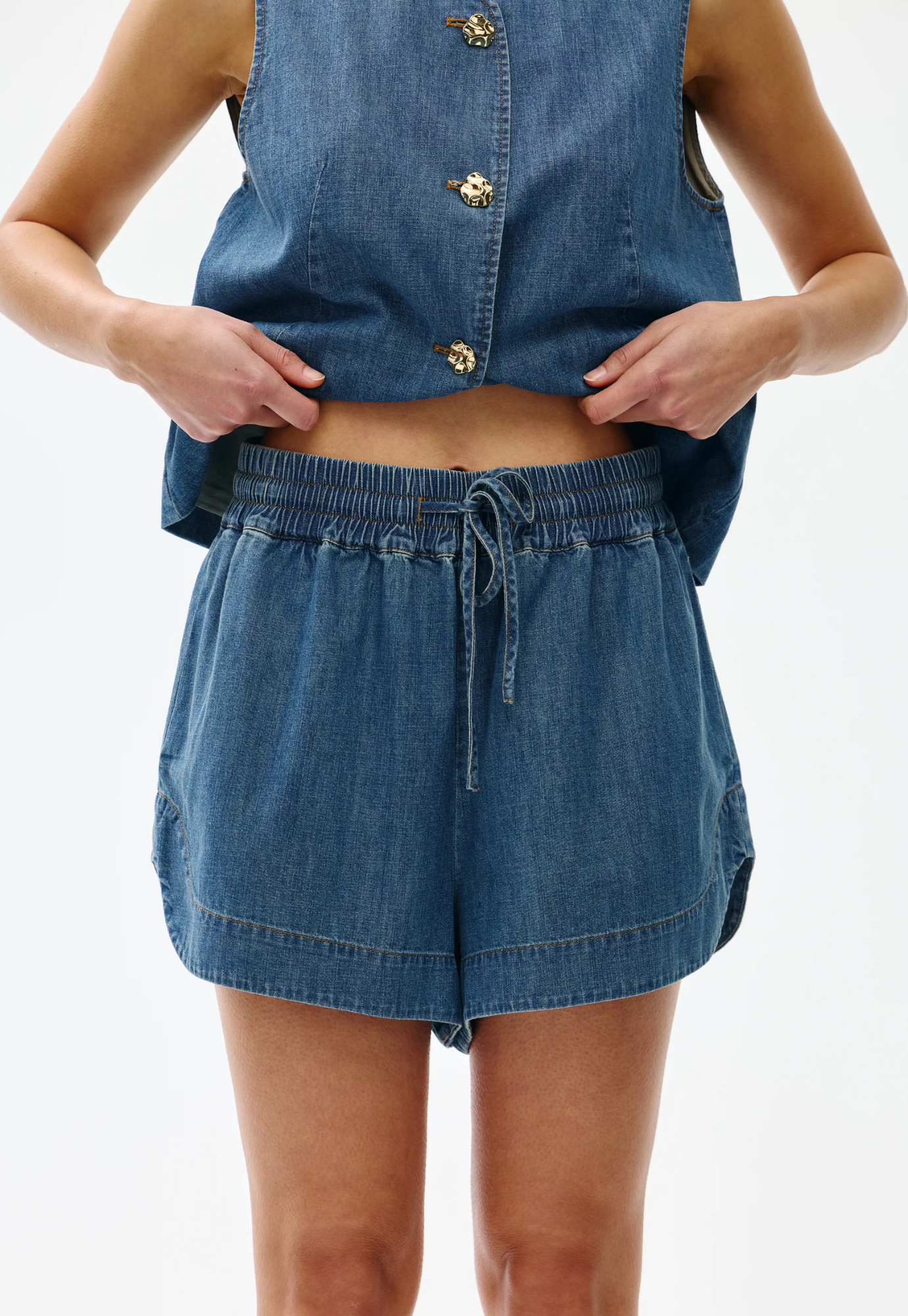 kinney - juniper short - denim