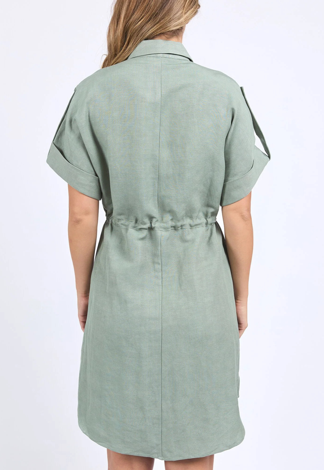 foxwood - willow shirt dress - iceberg green