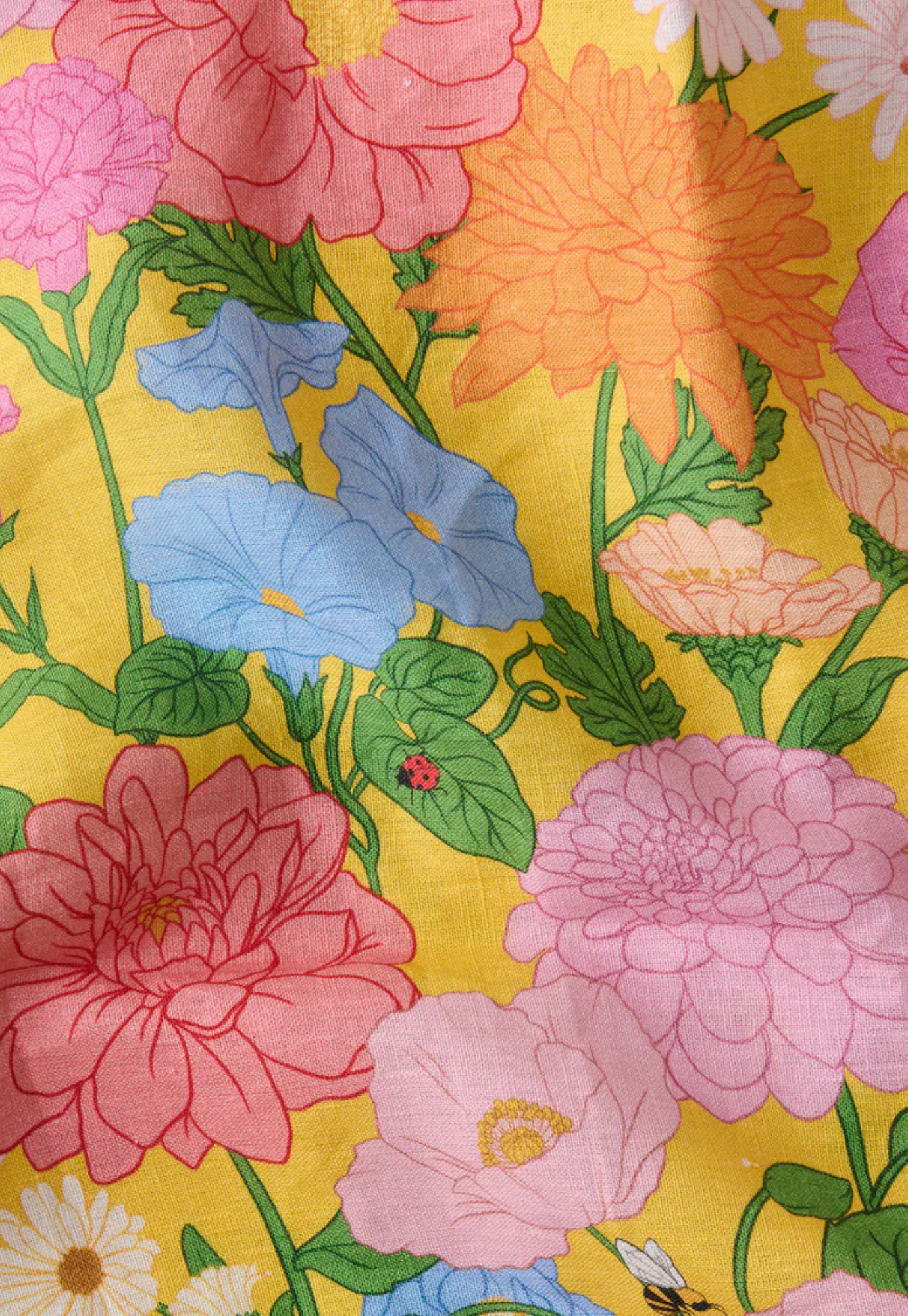 kip&co - follow the sun yellow 4P napkin set