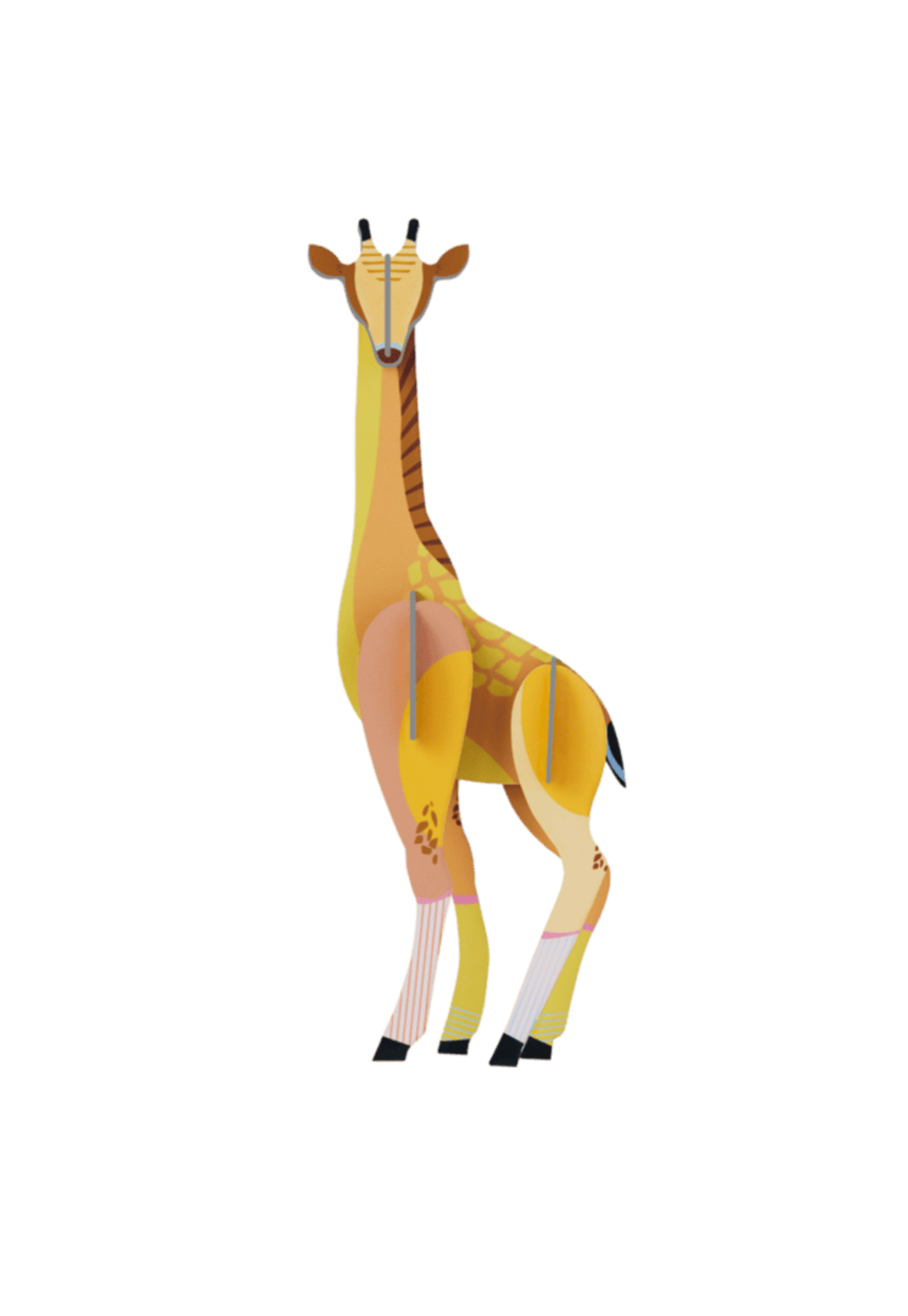 studio roof - wall art - giraffe