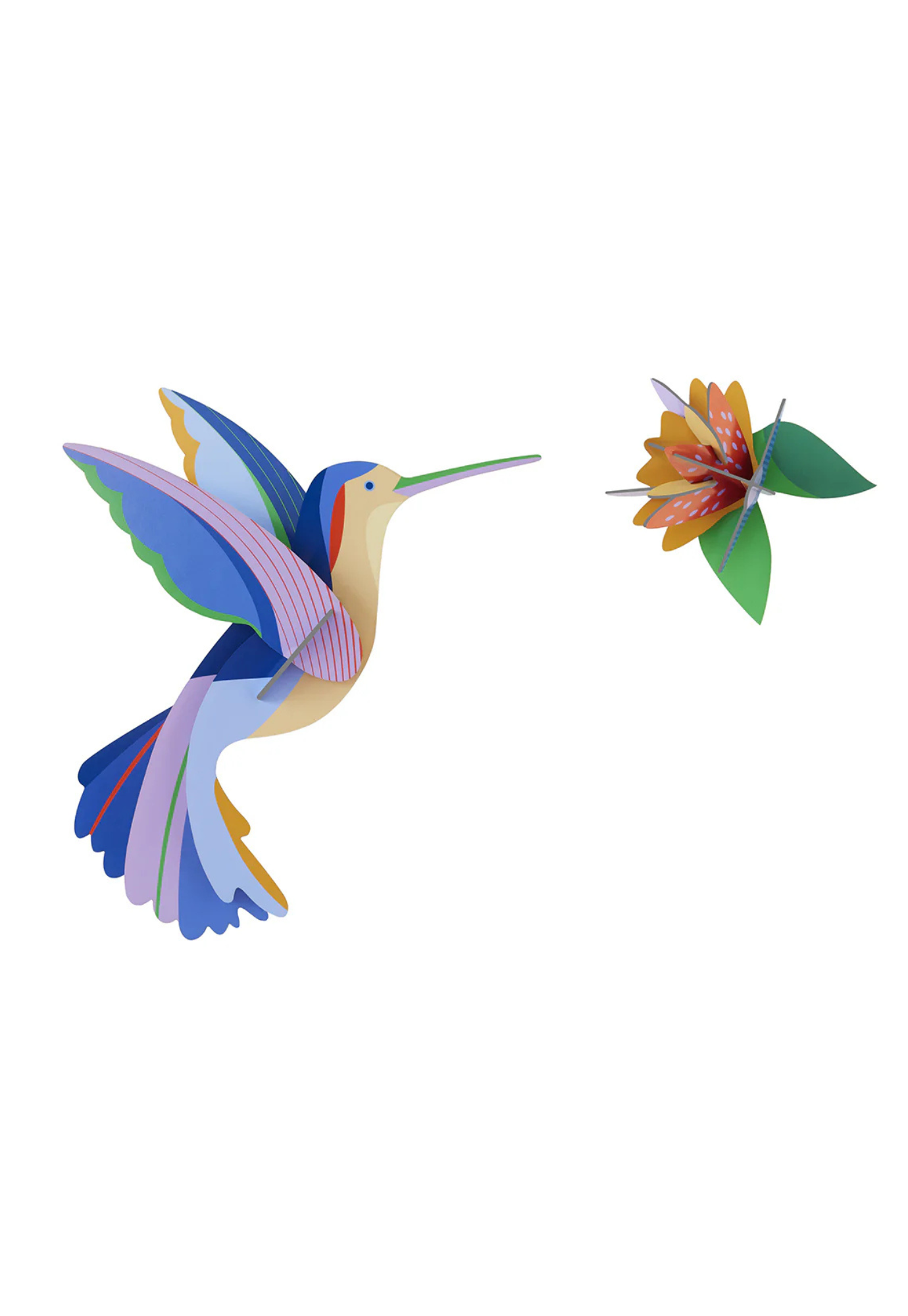 studio roof - wall art - hummingbird