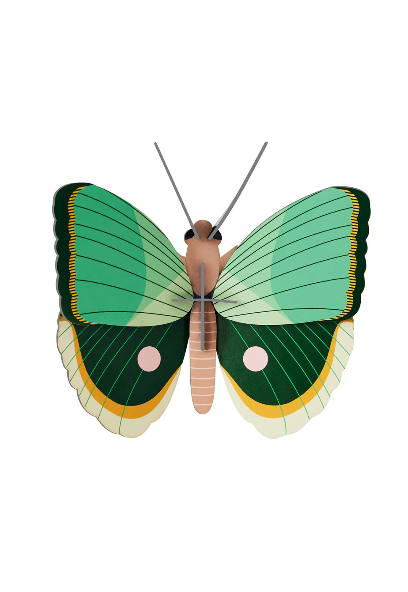 studio roof - wall art - fern striped butterfly