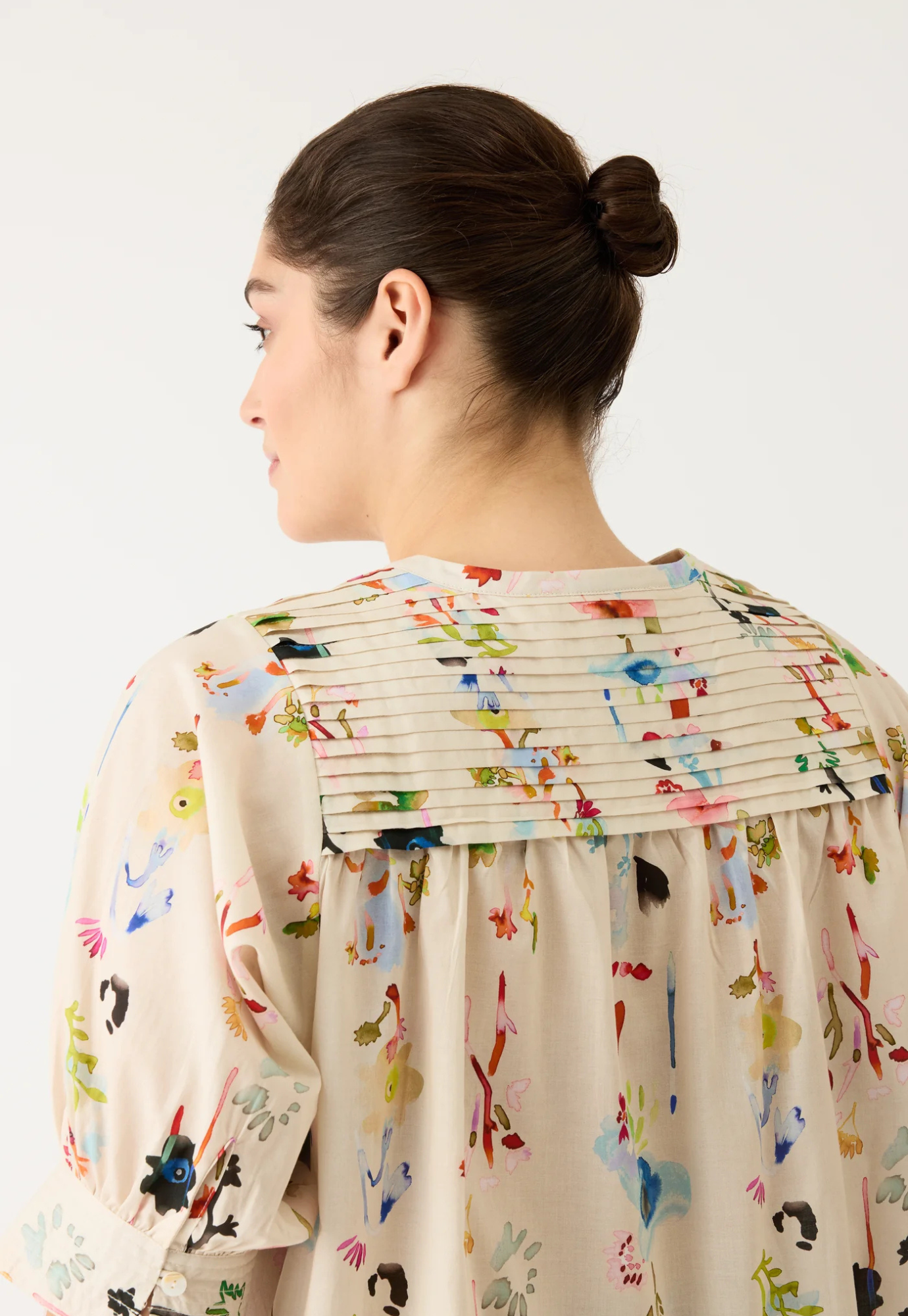 nancybird - gwen blouse - watercolour cream