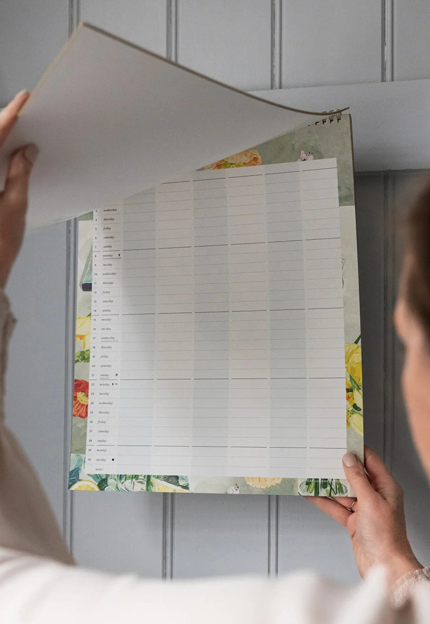 bespoke letterpress - 2026 family wall calendar