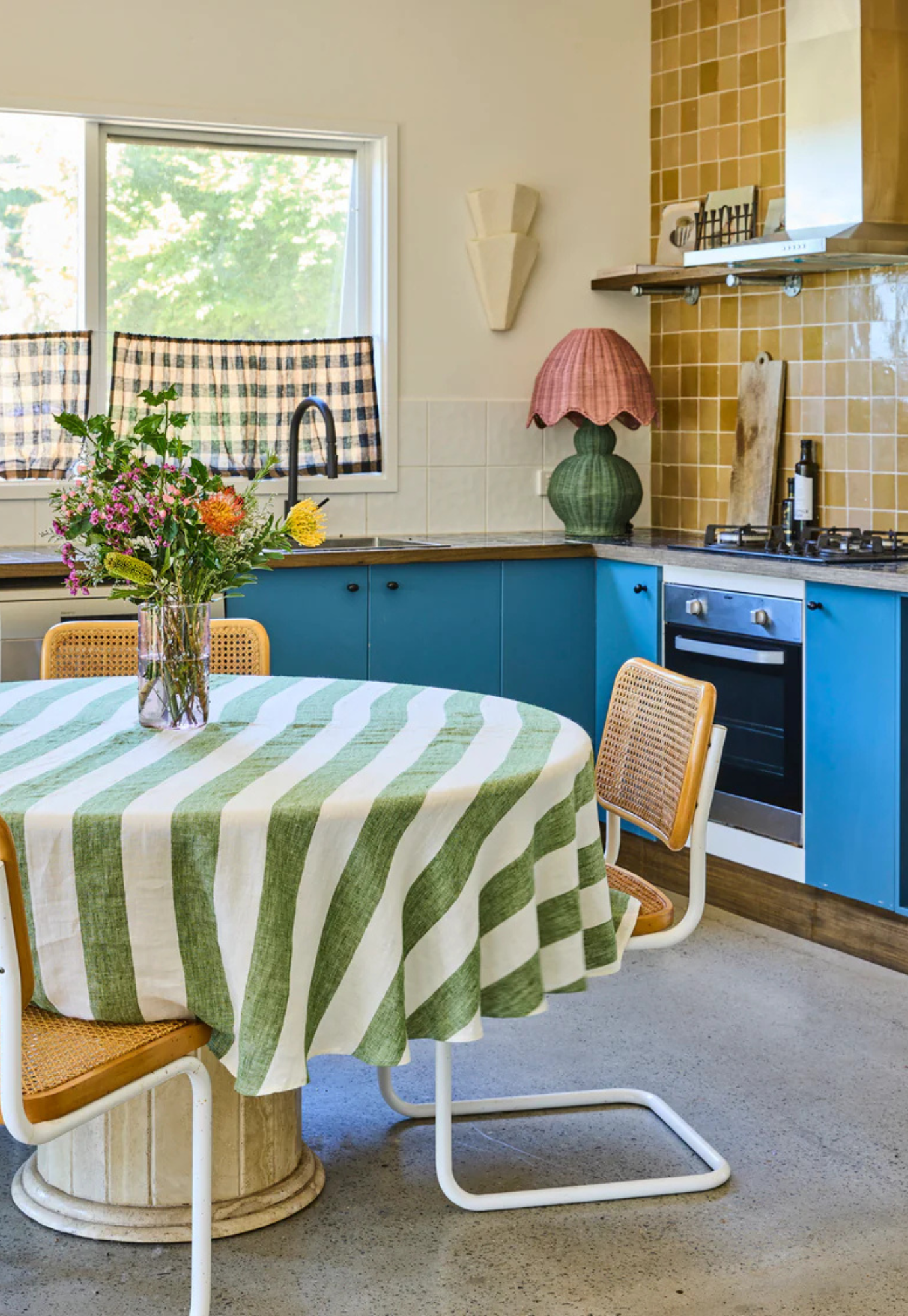 kip&co - moss stripe tablecloth