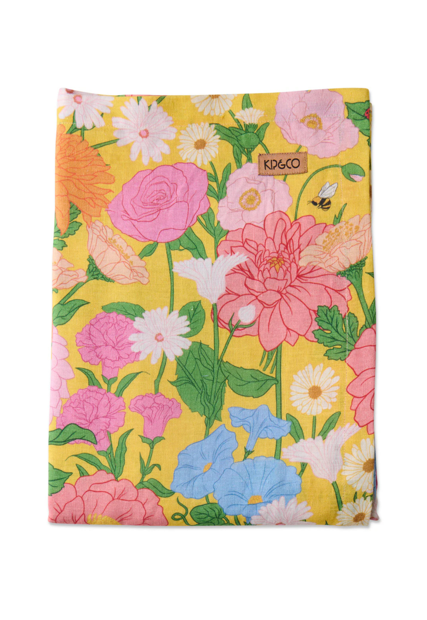 kip&co - follow the sun yellow tablecloth