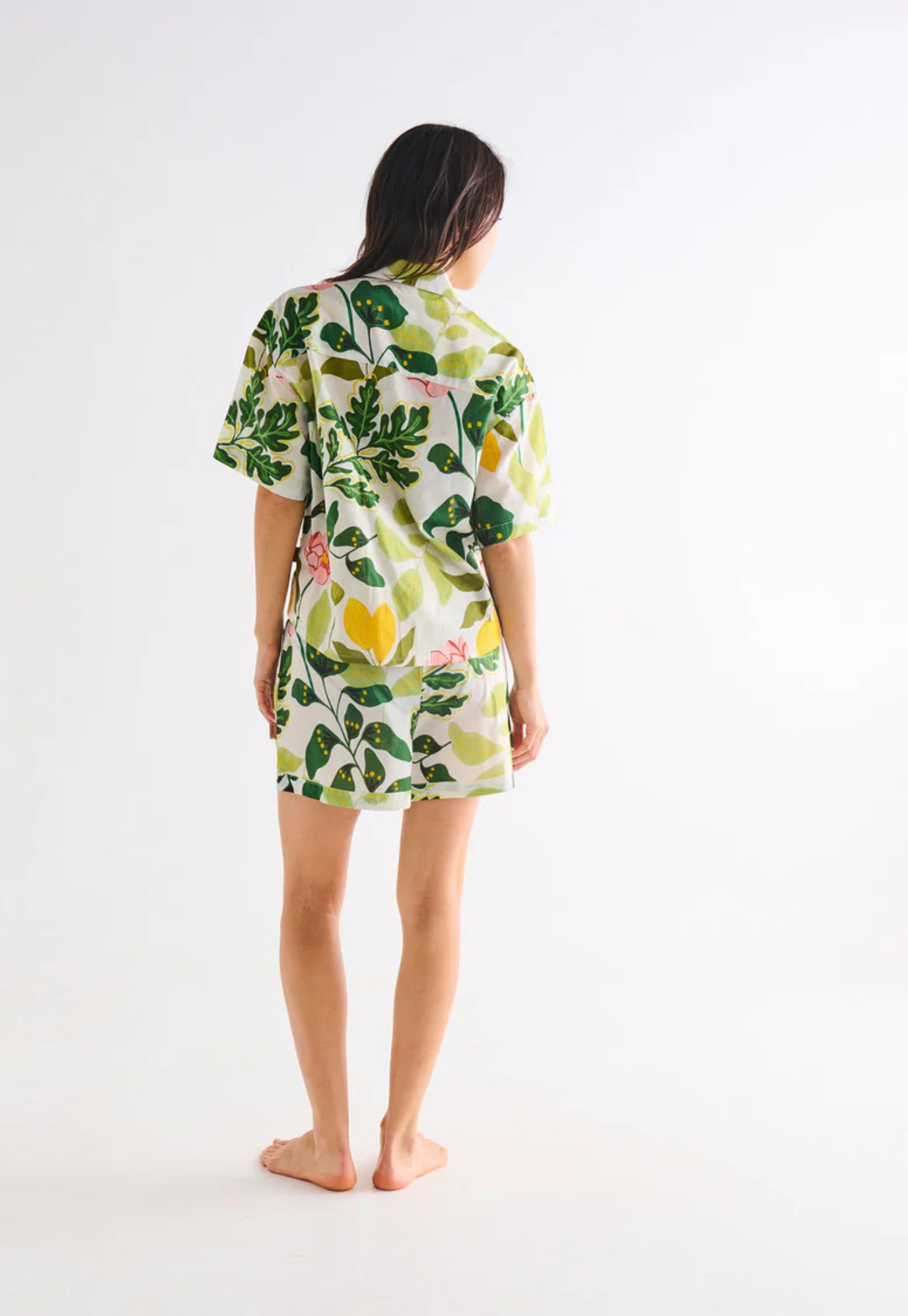 kip&co - wander pyjama set - short sleeve shirt & short