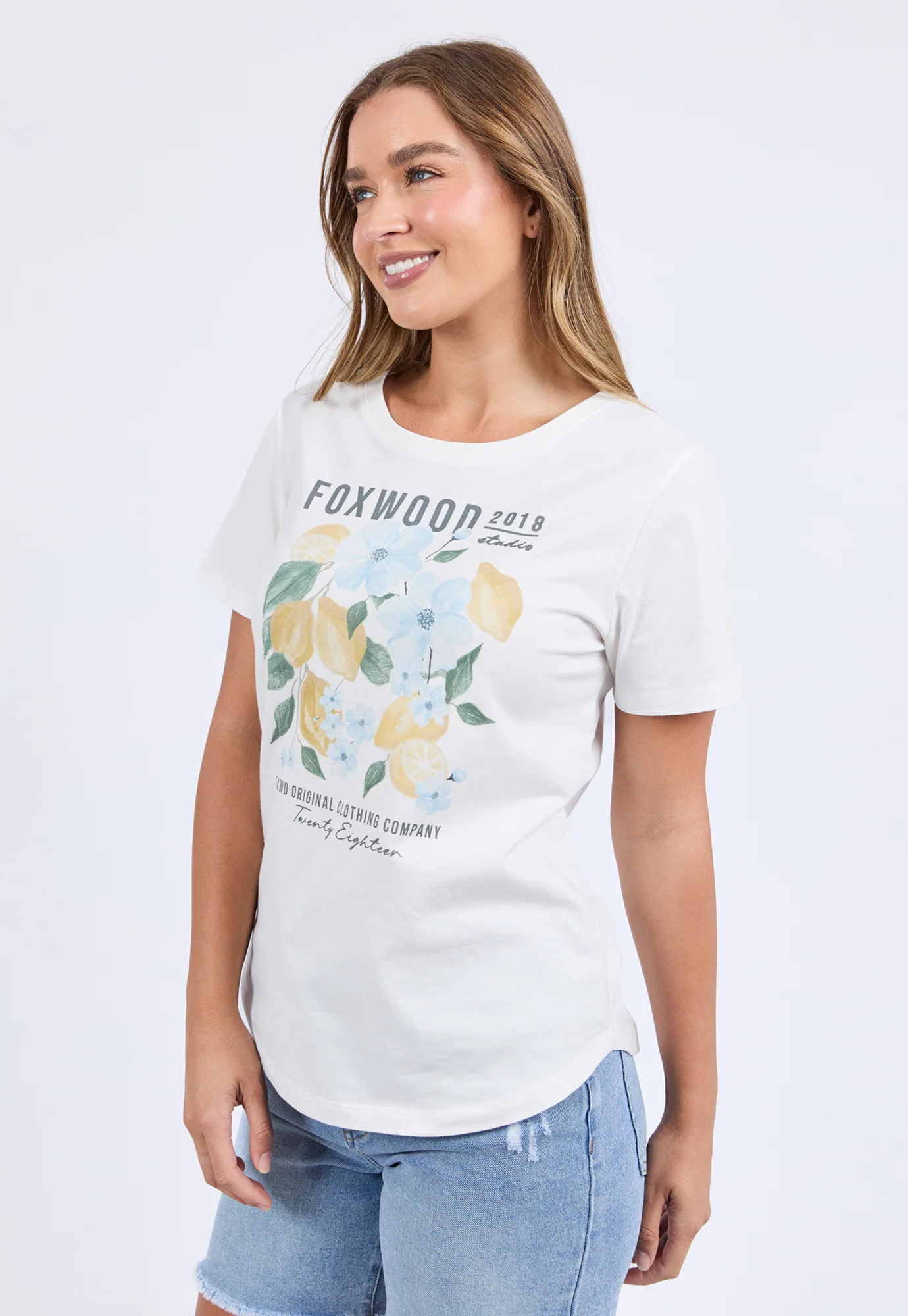 foxwood - limoncello tee - vintage white