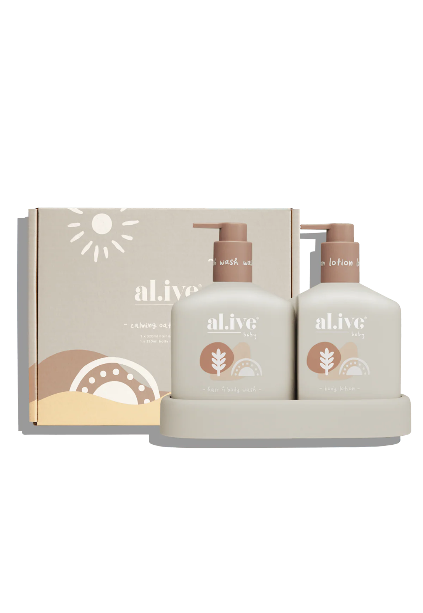 al.ive - baby hair & body duo - calming oatmeal