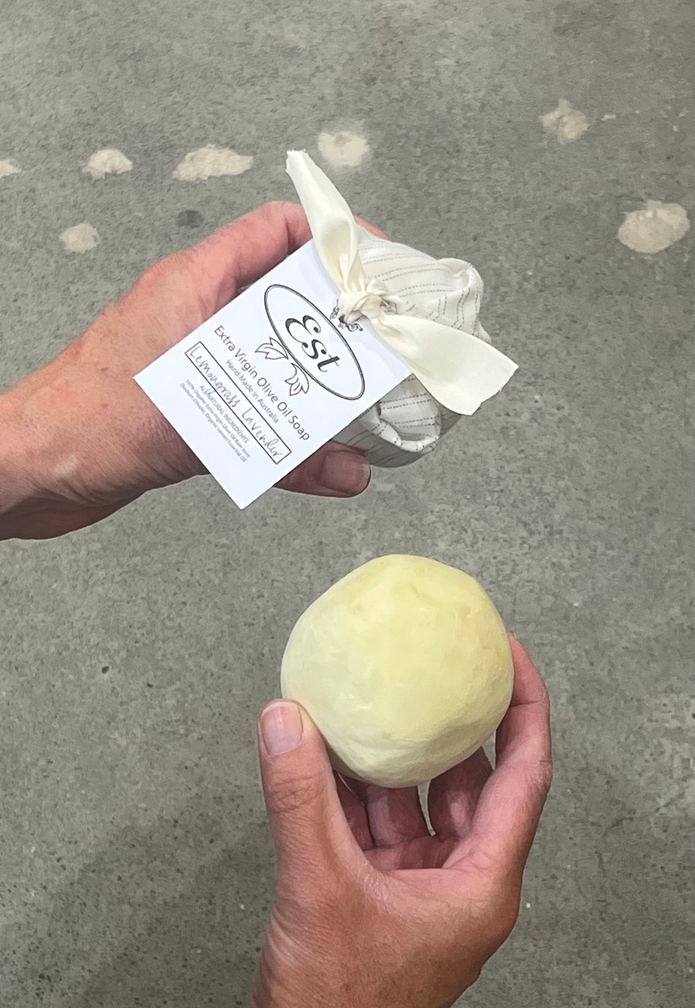 est australia - large olive oil soap ball