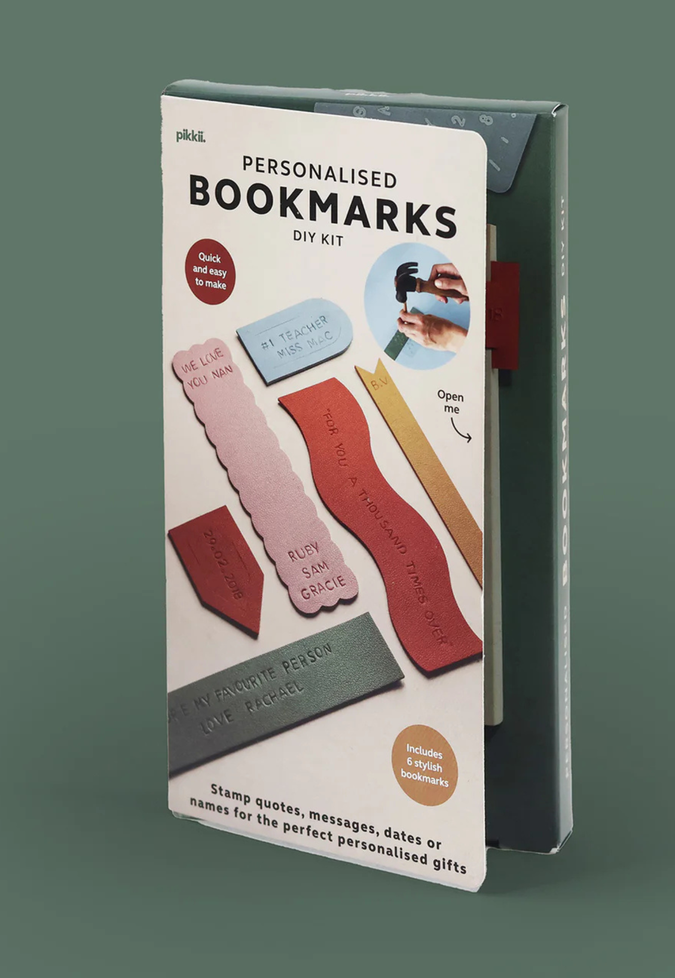 pikkii - personalised bookmarks diy kit