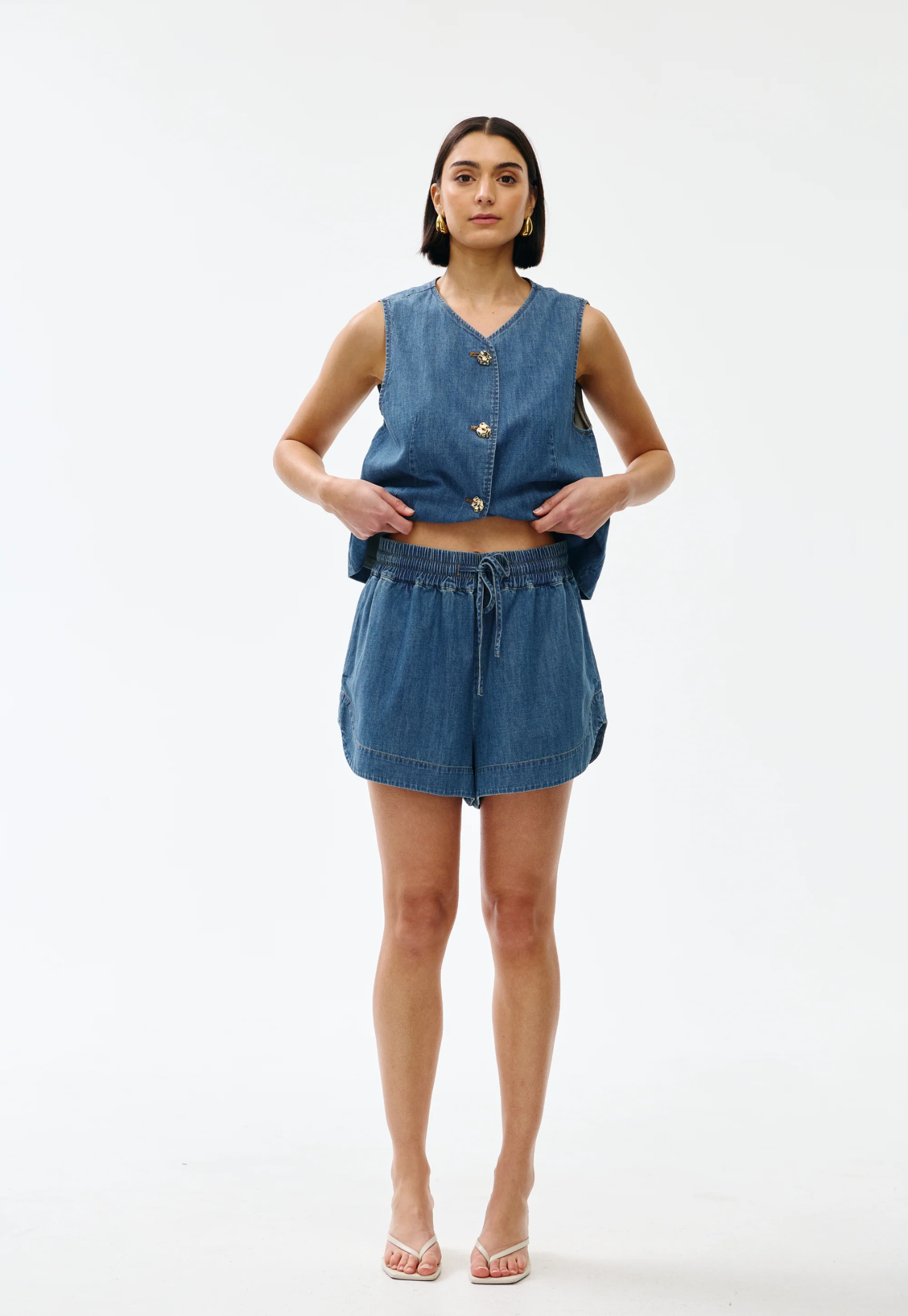 kinney - juniper short - denim
