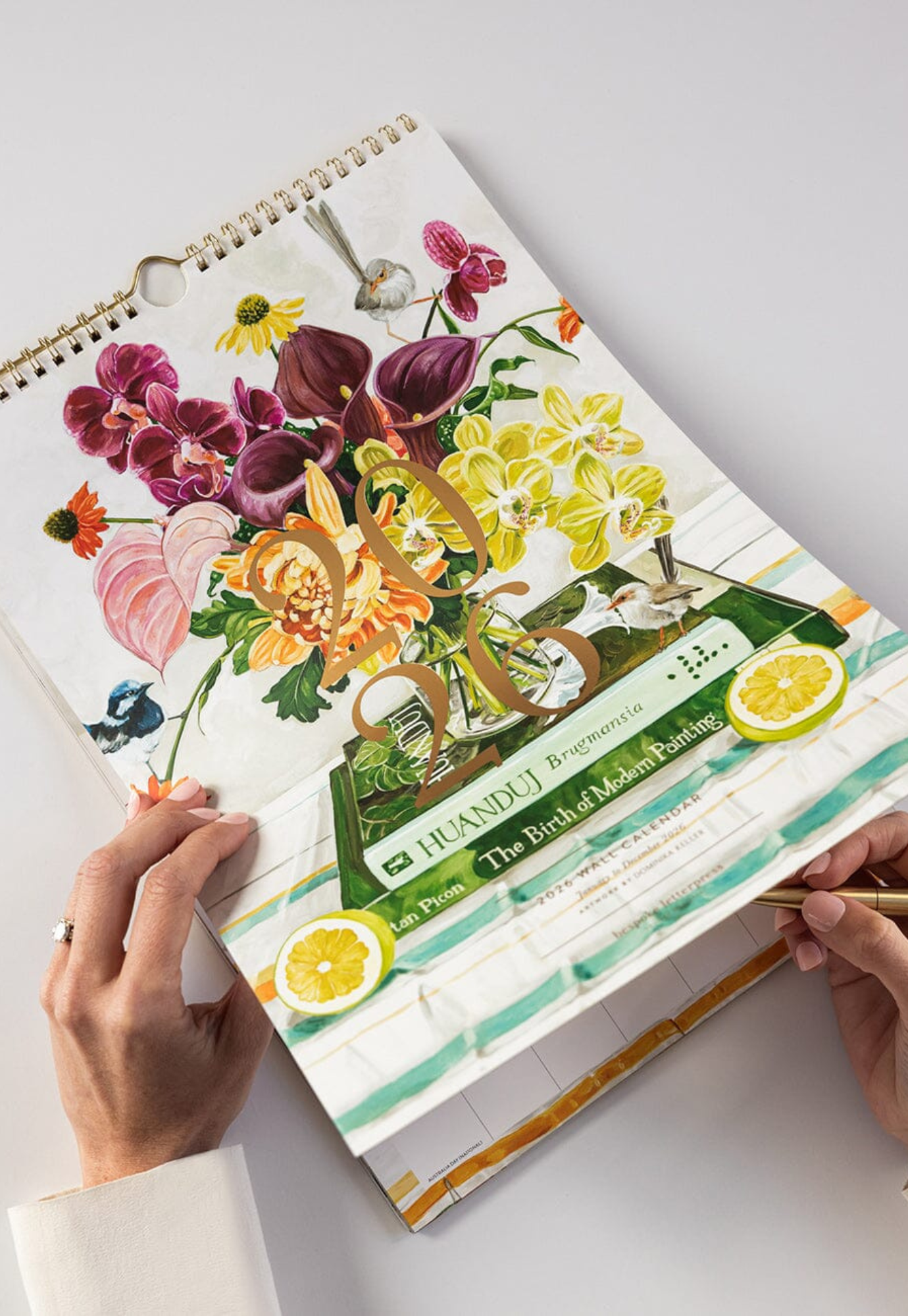 bespoke letterpress - 2026 wall calendar