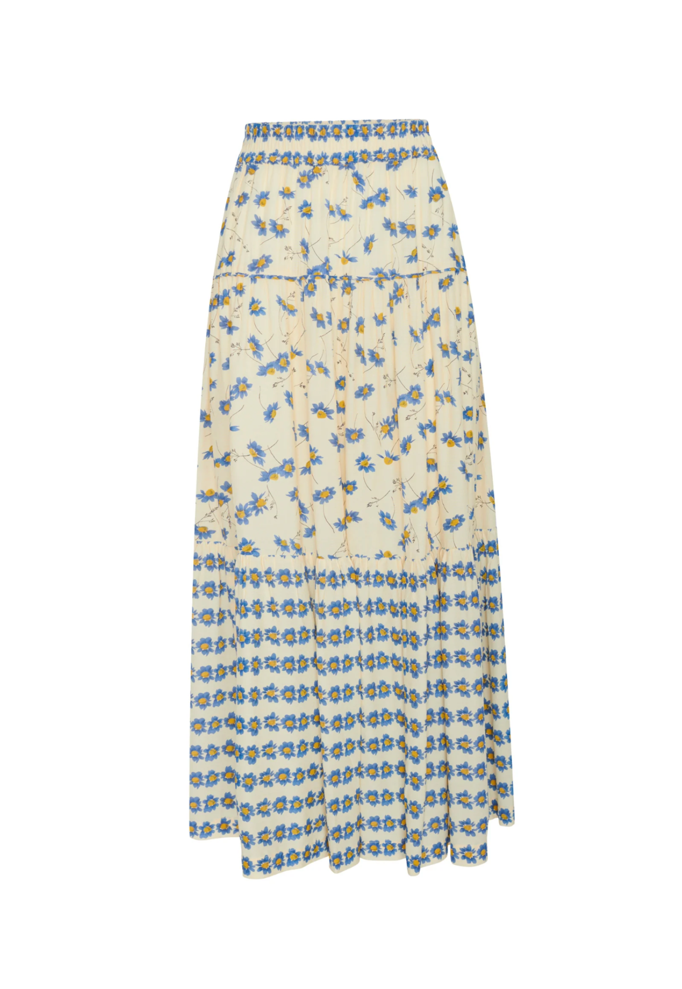 pol - lienne tiered skirt - lienne print