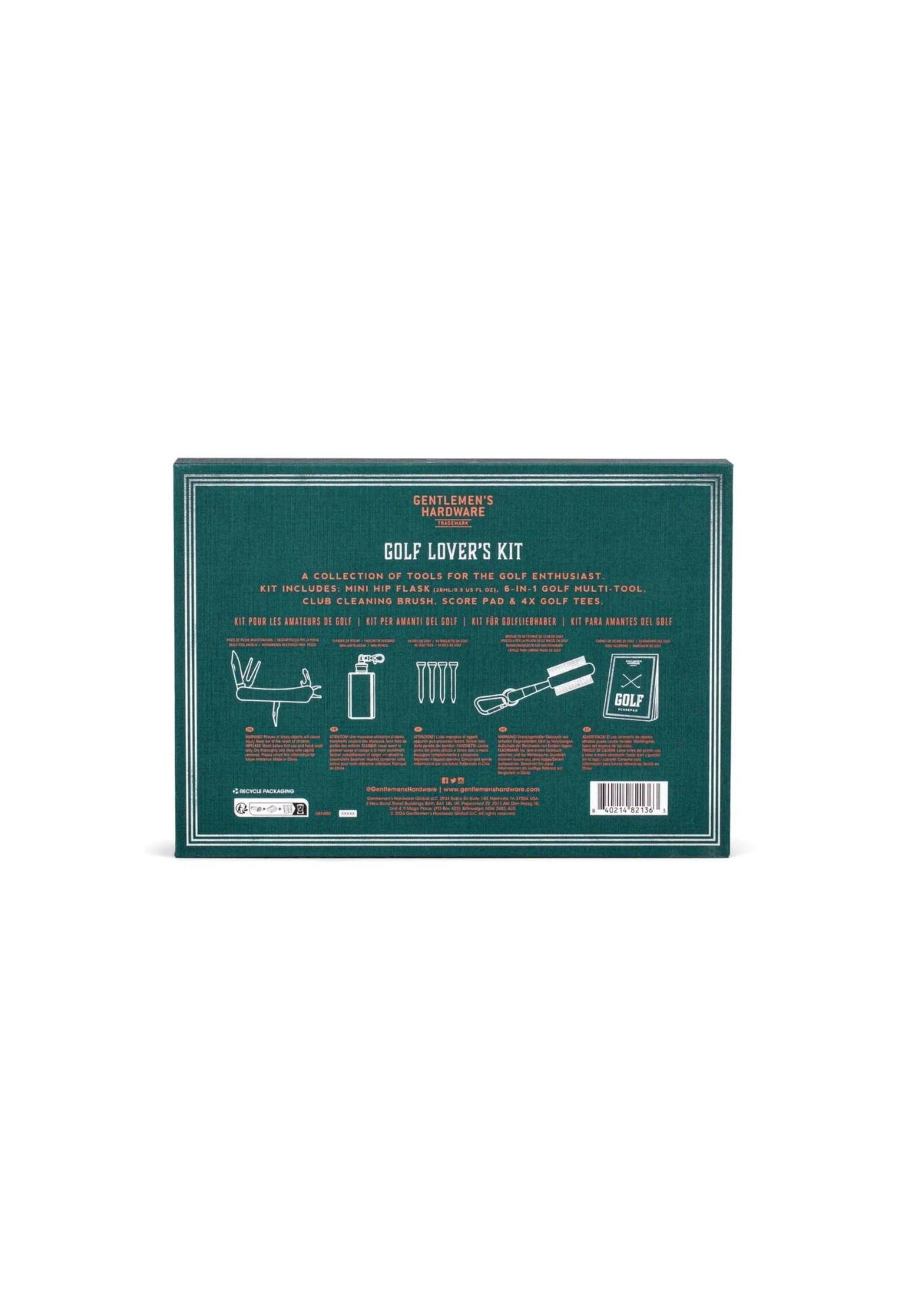 gentlemen's hardware - golf lover's kit