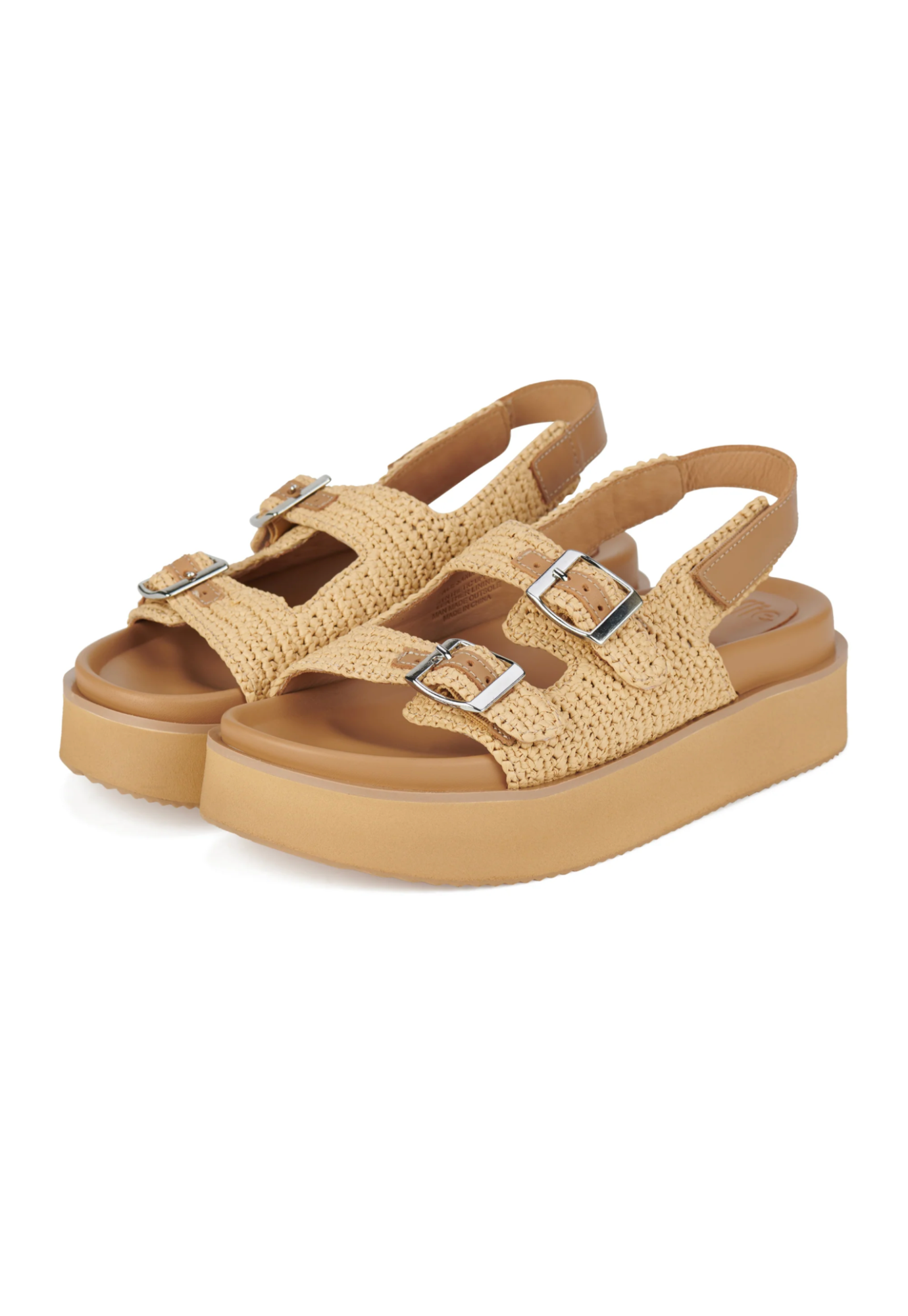 rollie - ace sandal weave - all tan