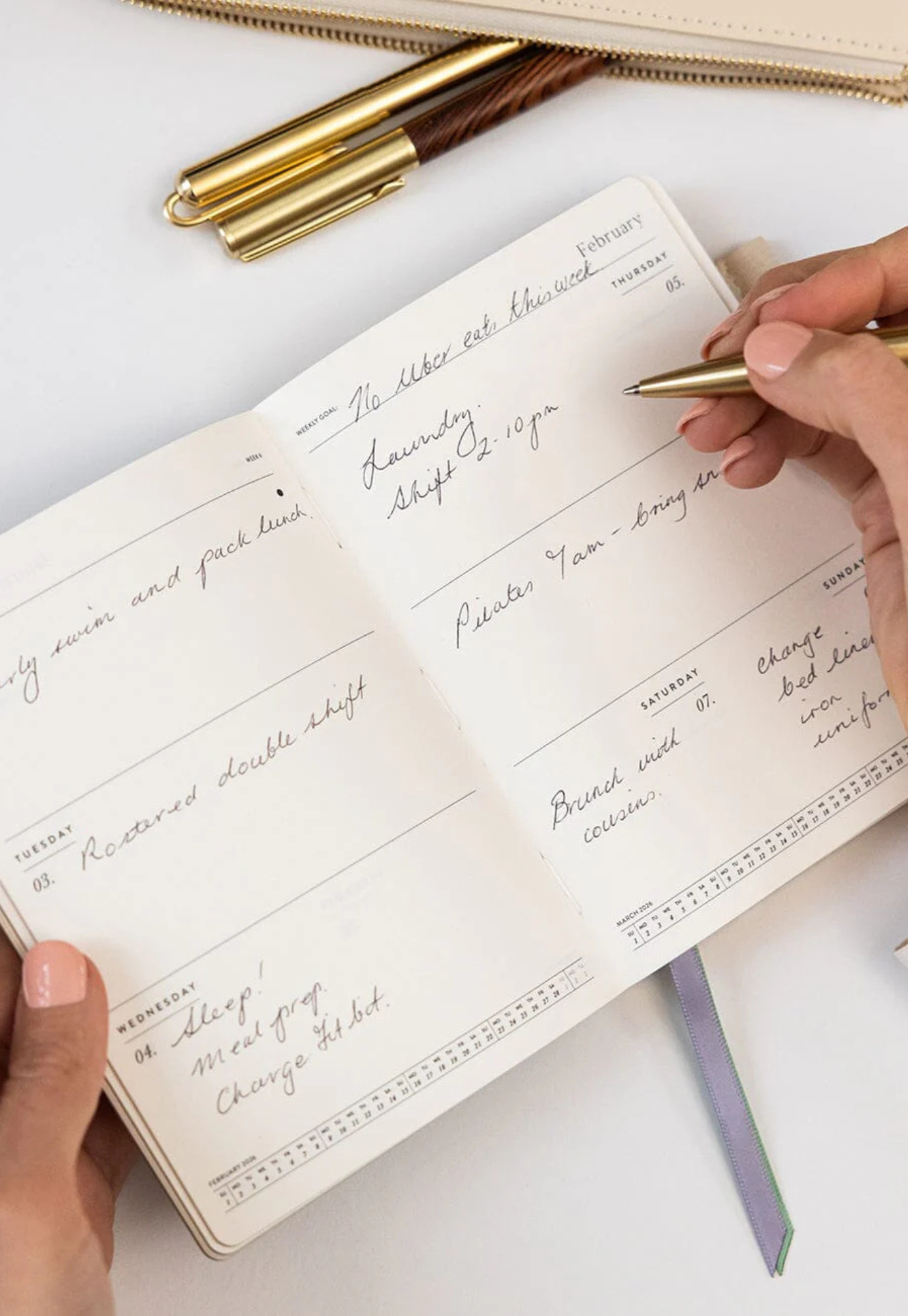 bespoke letterpress - 2026 pocket planner - summer perennials