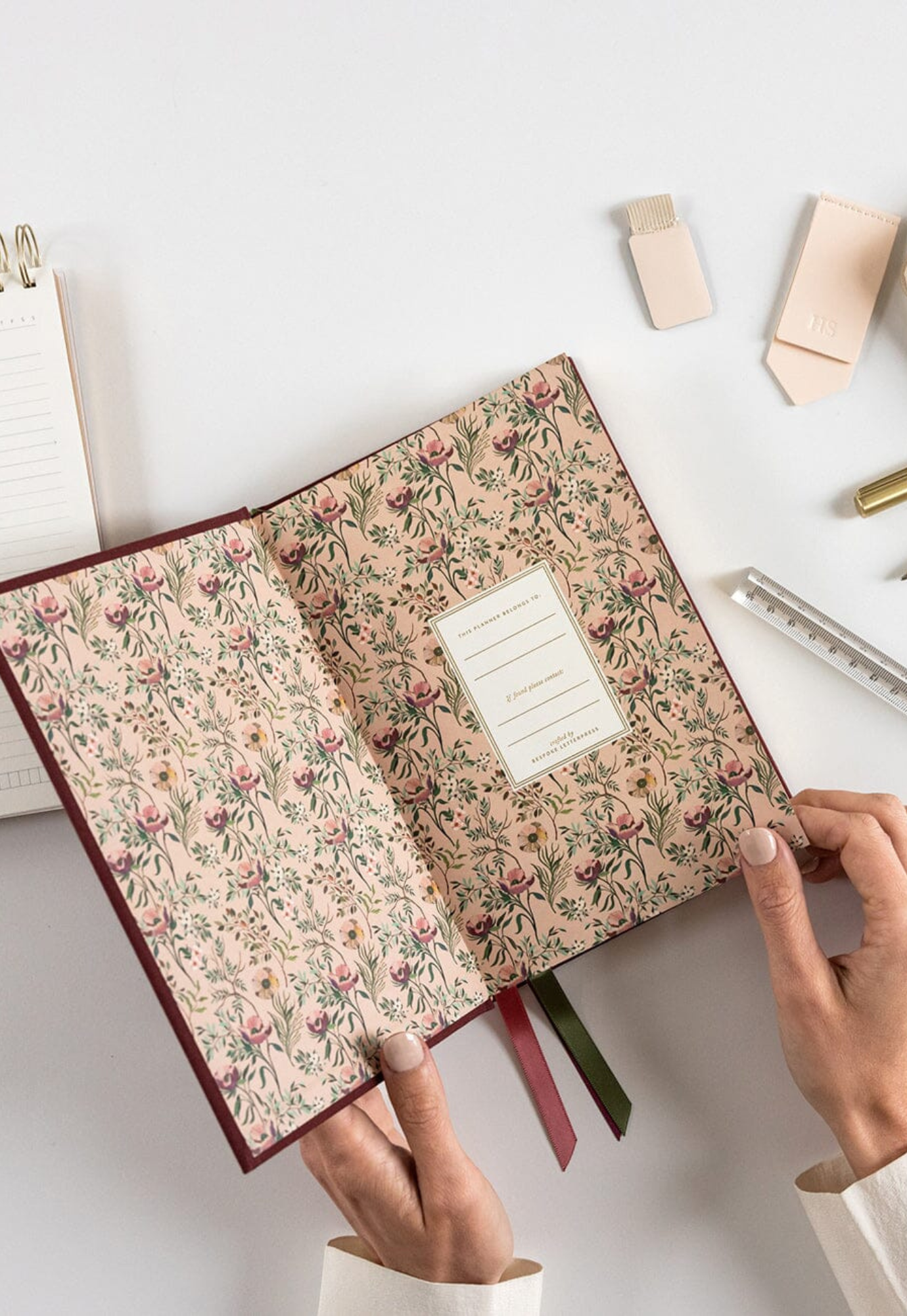 bespoke letterpress - 2026 petite planner - mulberry