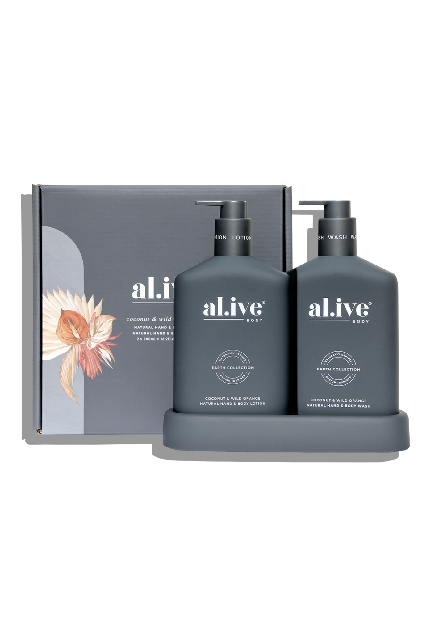 al.ive - wash & lotion duo - coconut & wild orange