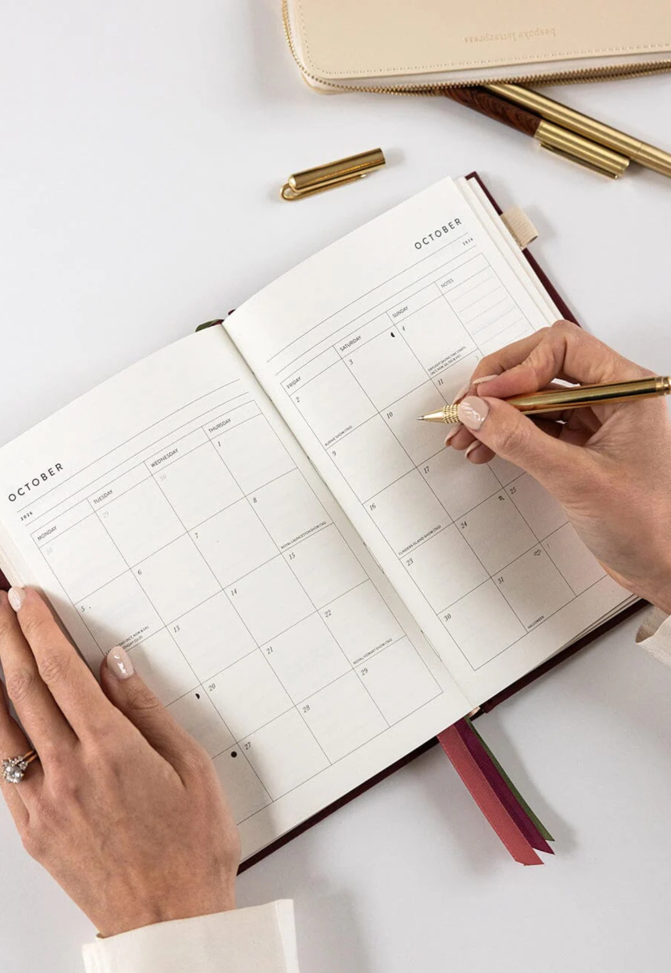 bespoke letterpress - 2026 petite planner - mulberry