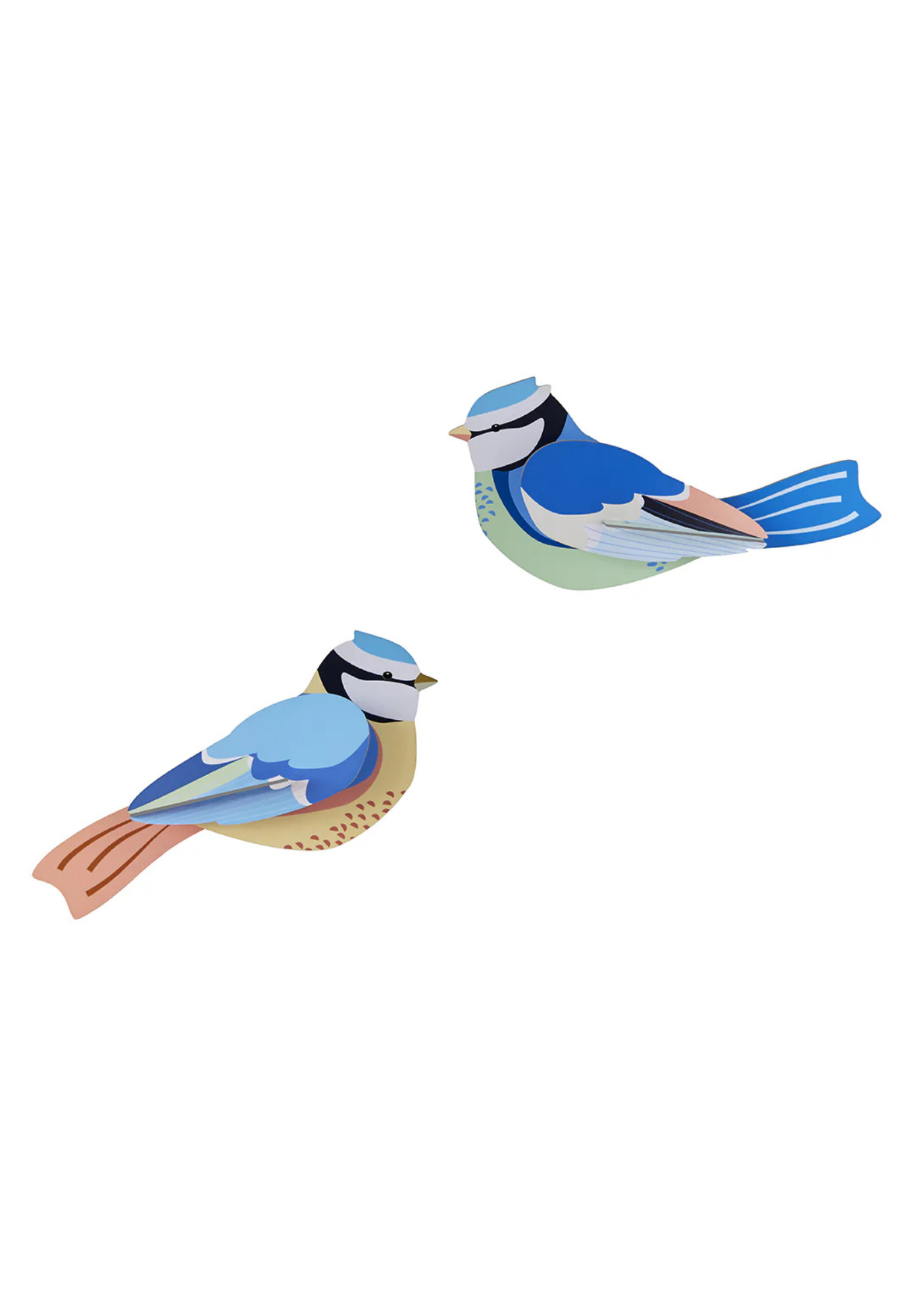 studio roof - wall art - blue tits
