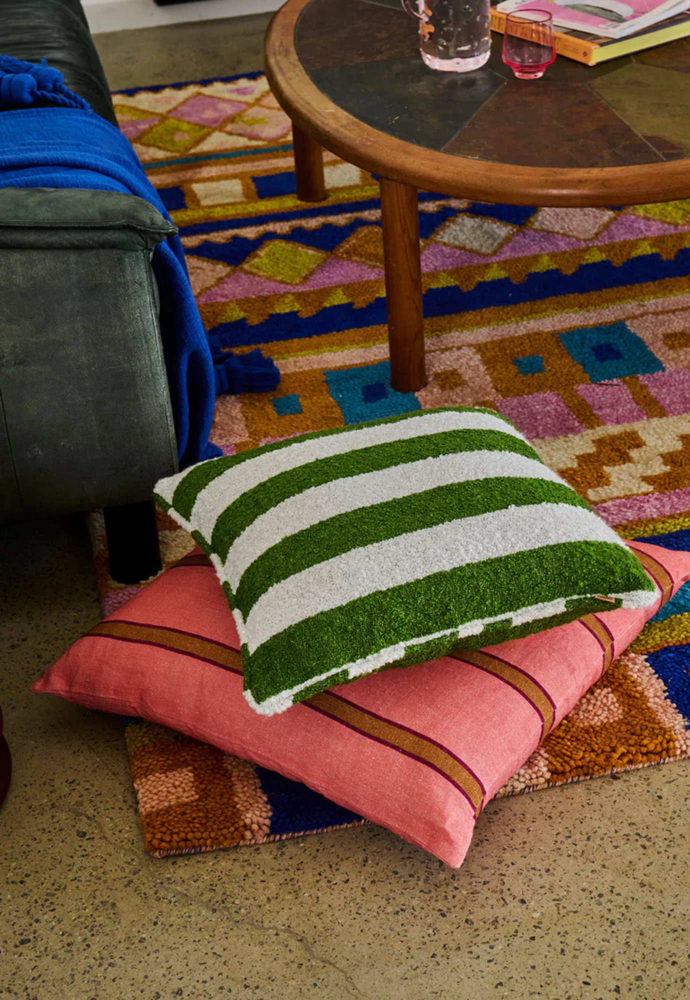 kip&co - suffolk stripe upholstery cushion
