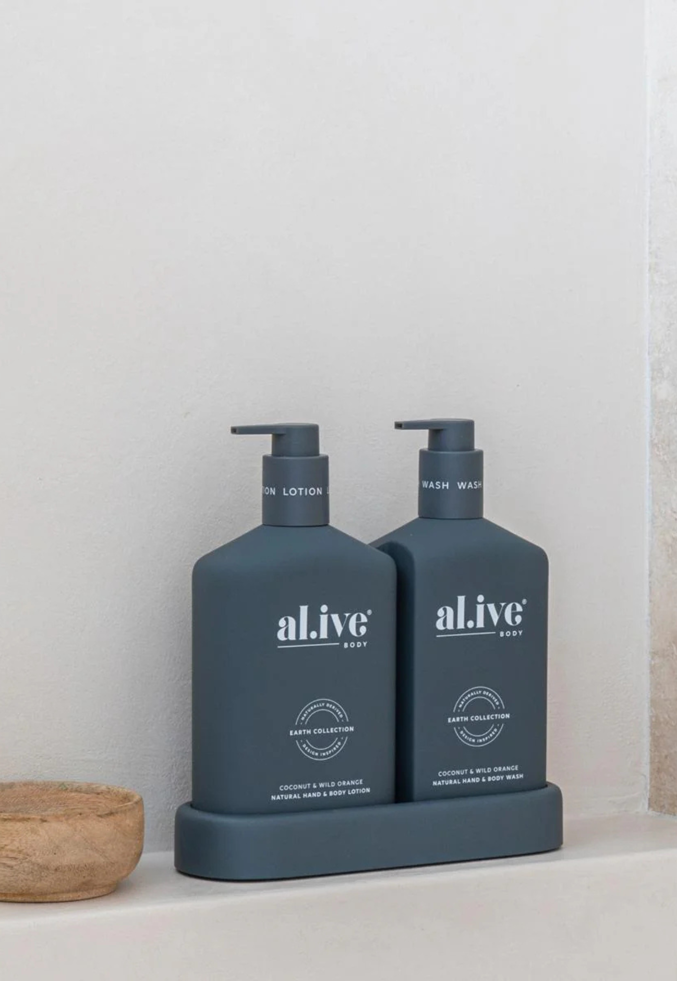 al.ive - wash & lotion duo - coconut & wild orange