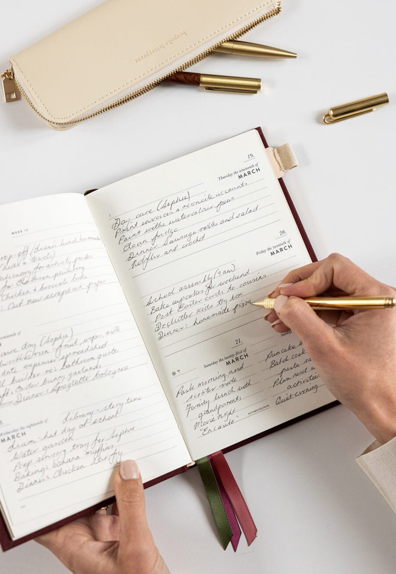 bespoke letterpress - 2026 petite planner - mulberry