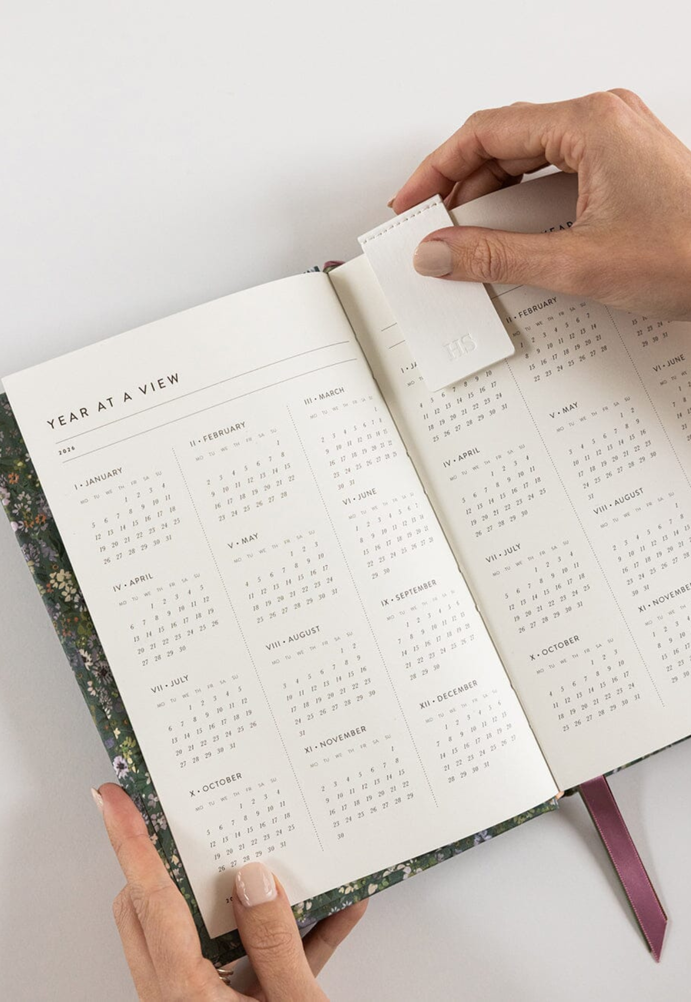 bespoke letterpress - 2026 petite planner - summer perennials