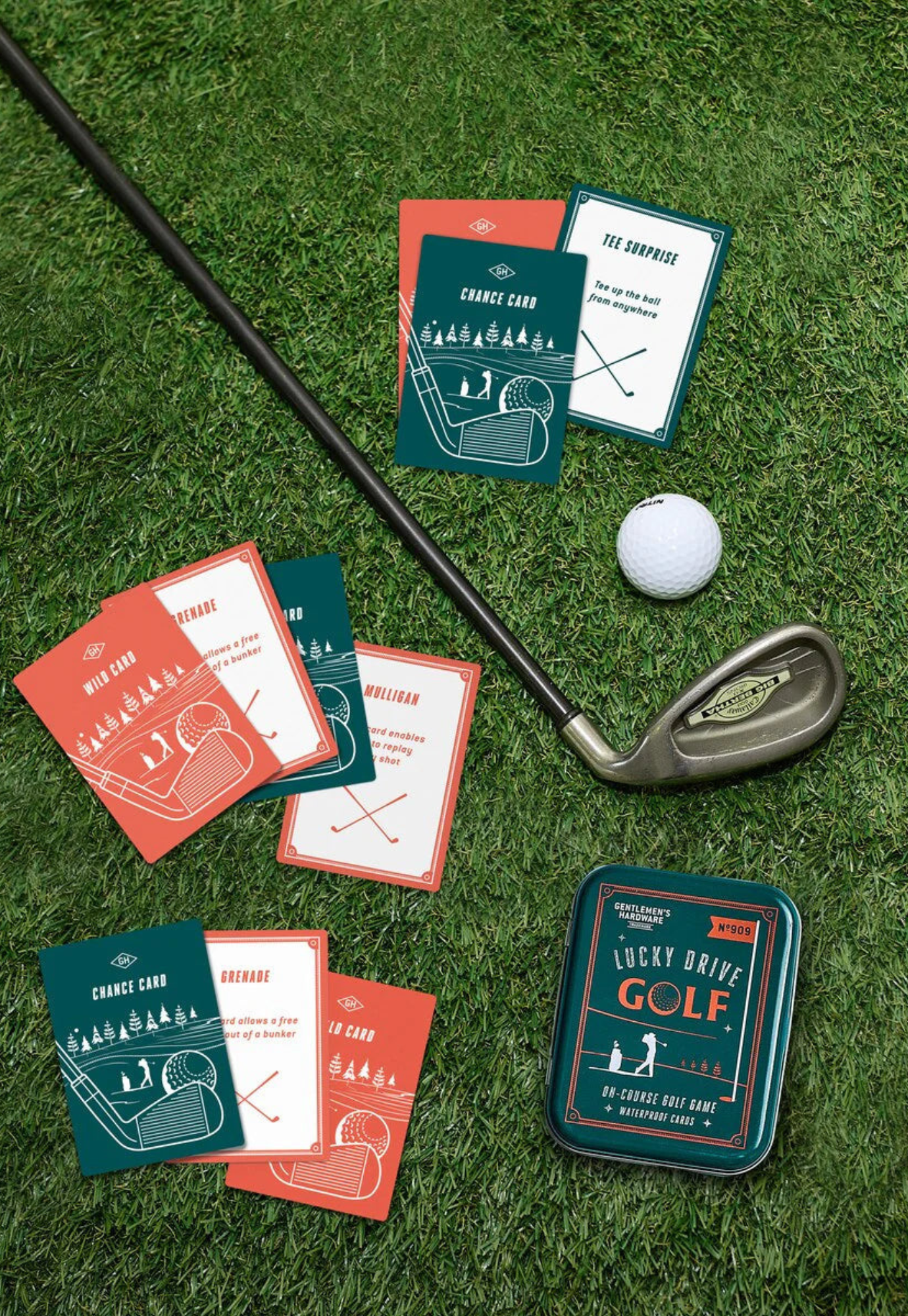 gentlemen's hardware - lucky drive golf card game