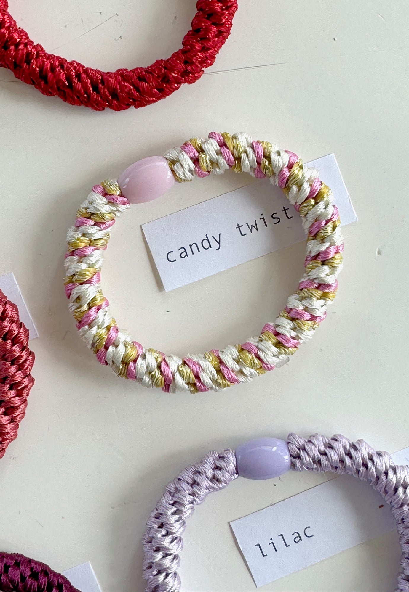 p+p - braided hair ties - fleur collection