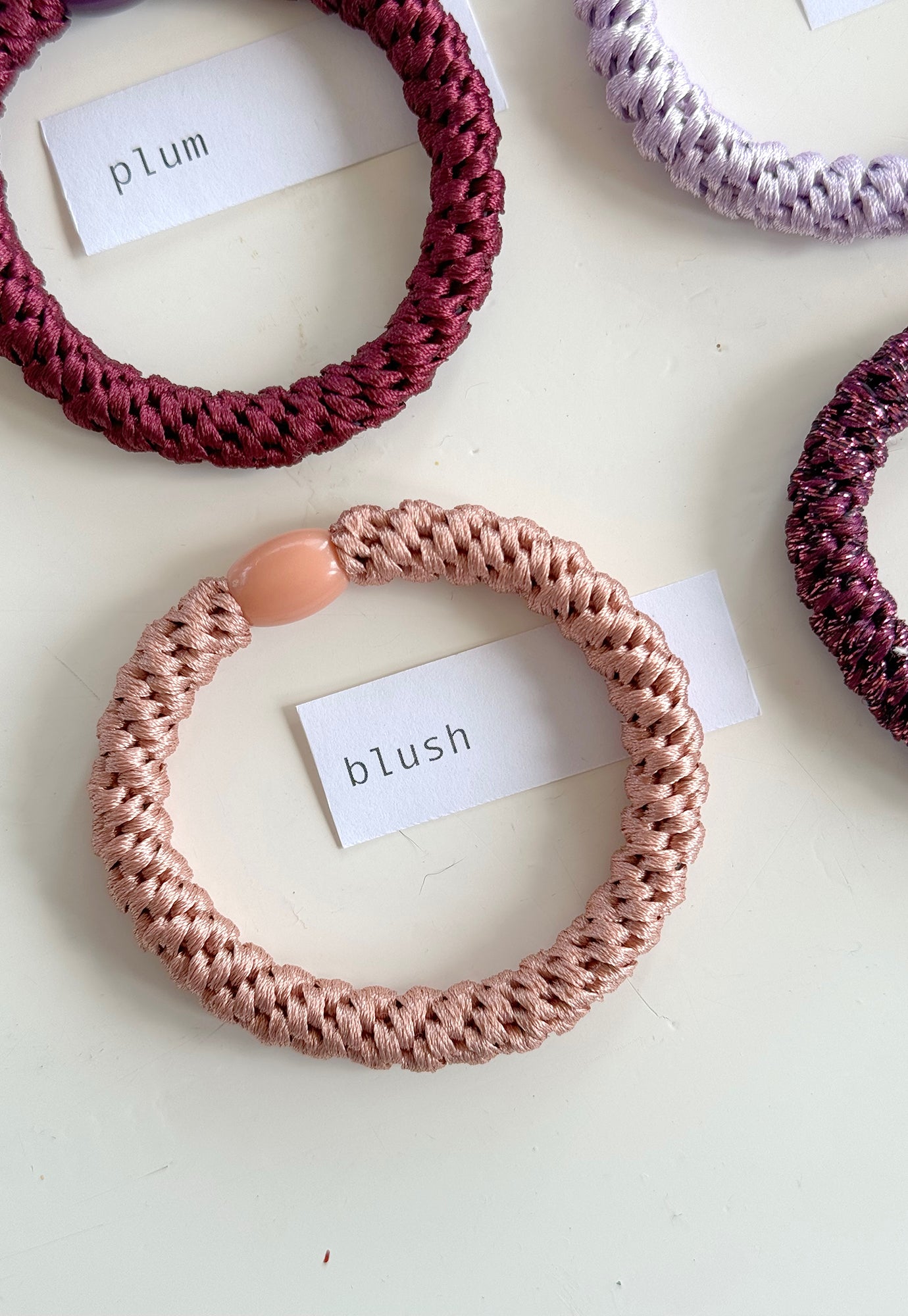 p+p - braided hair ties - fleur collection