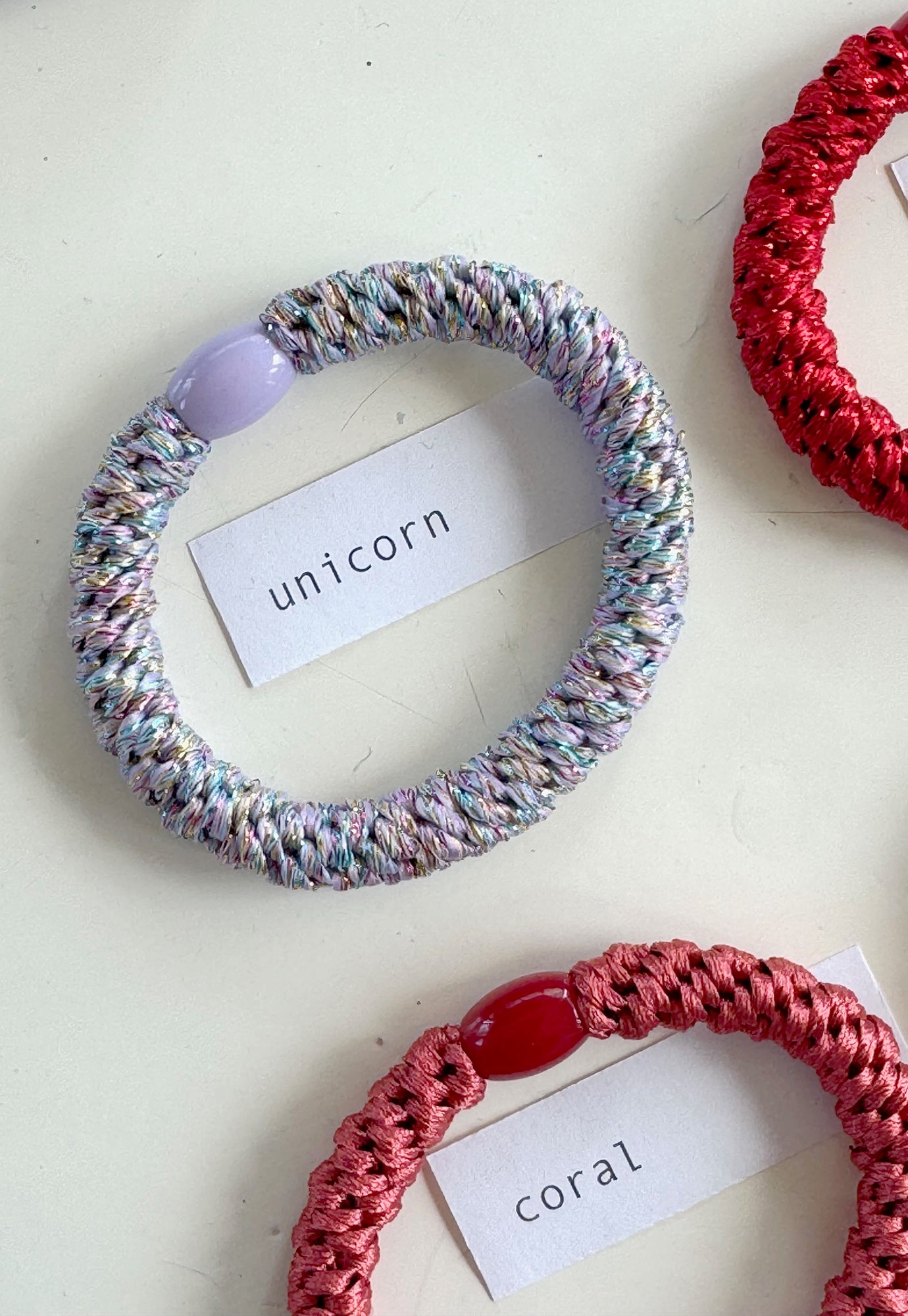 p+p - braided hair ties - fleur collection