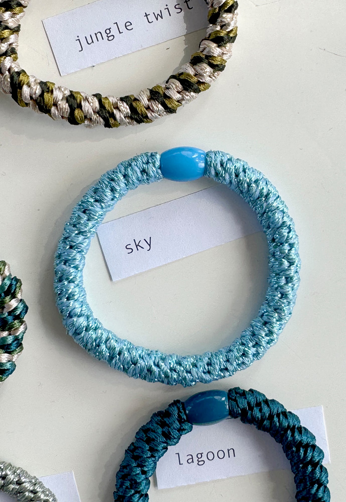 p+p - braided hair ties - forest collection