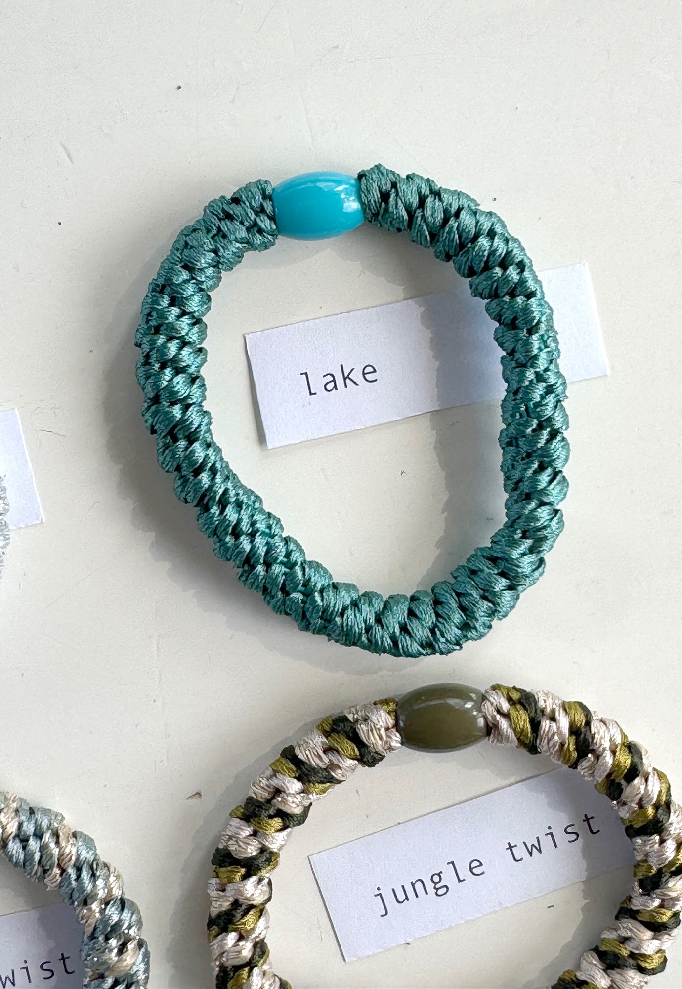 p+p - braided hair ties - forest collection