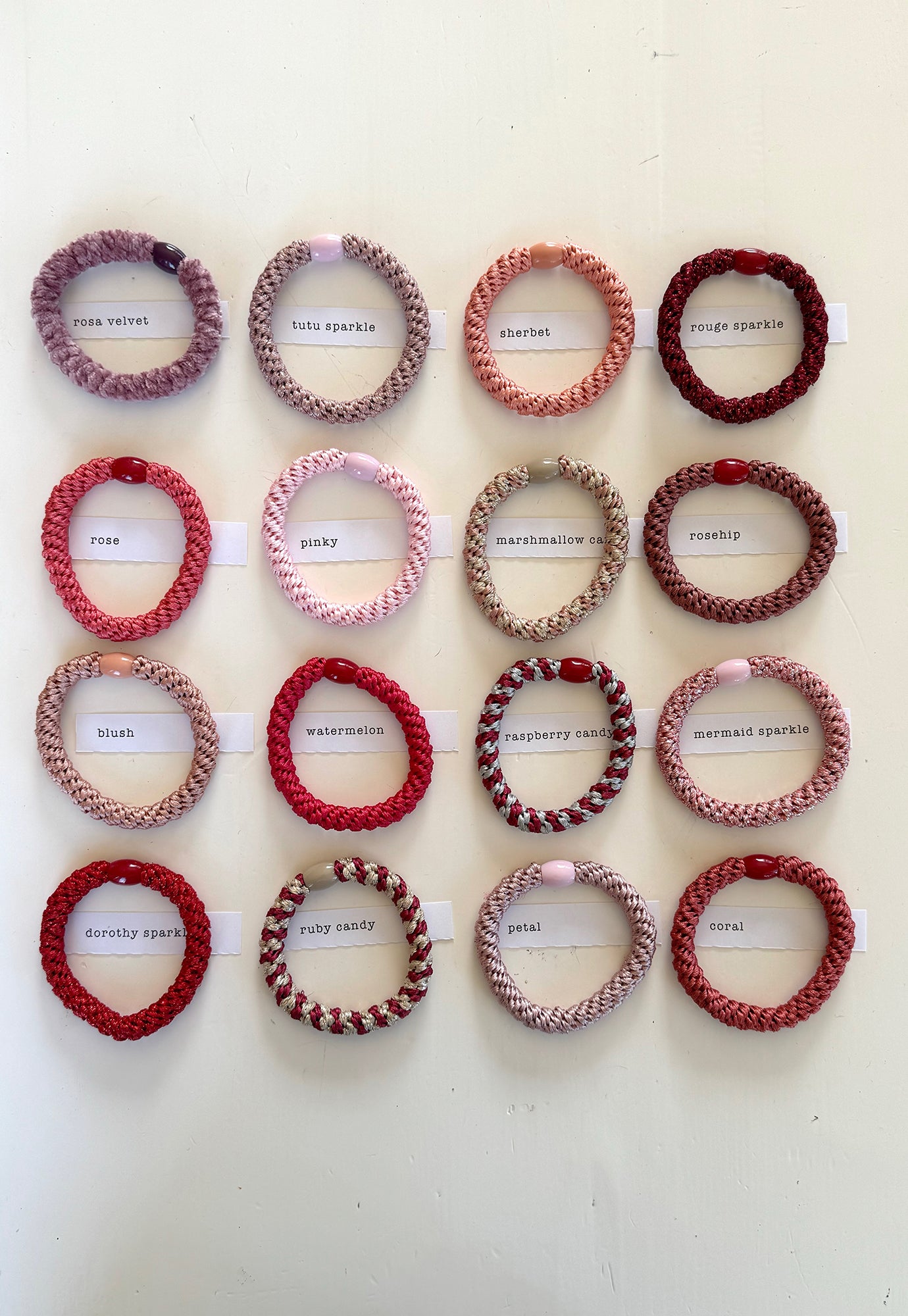 p+p - braided hair ties - fleur collection