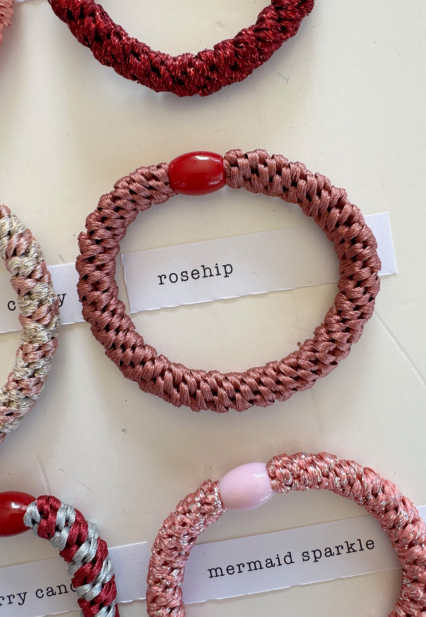 p+p - braided hair ties - fleur collection