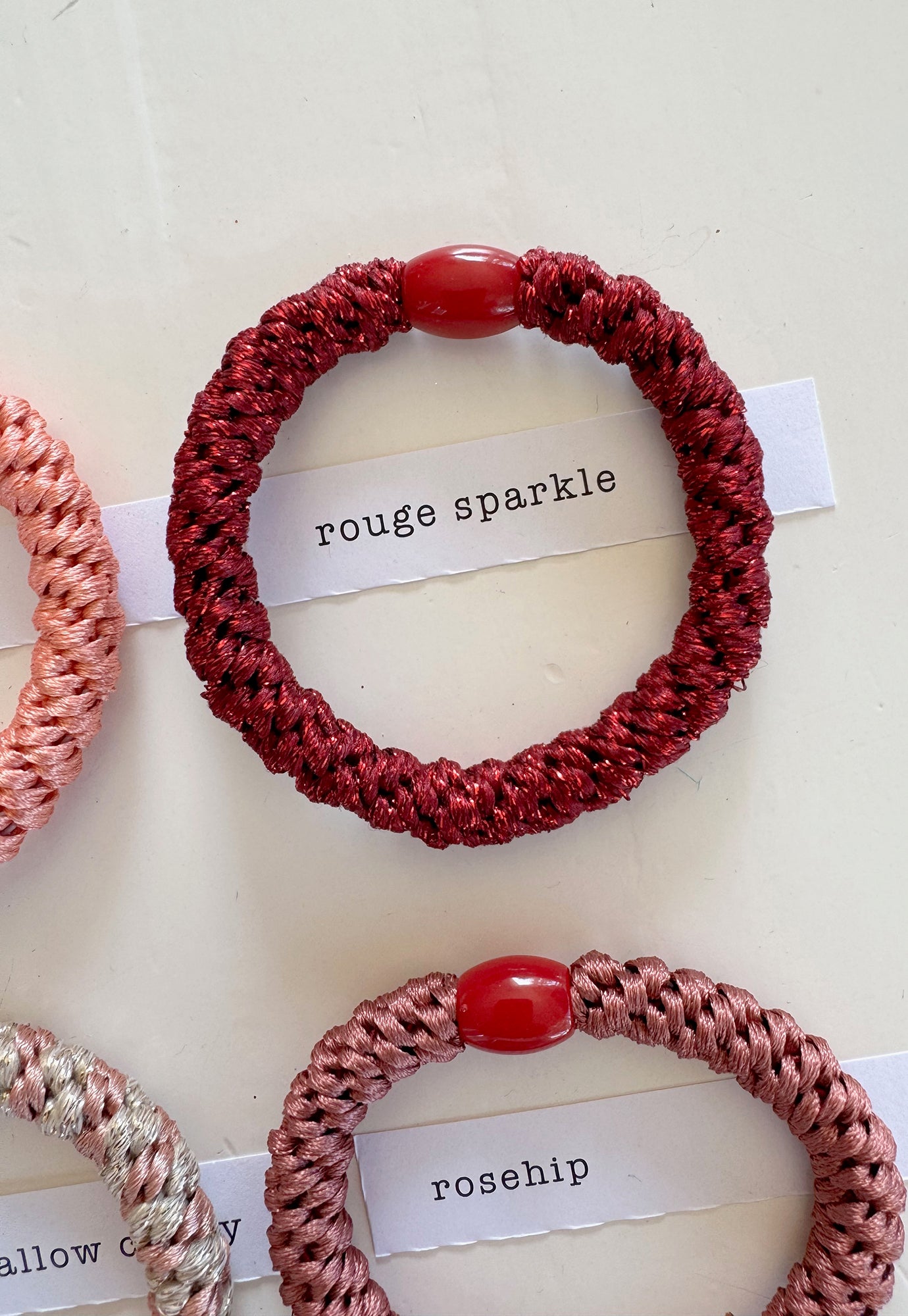 p+p - braided hair ties - fleur collection