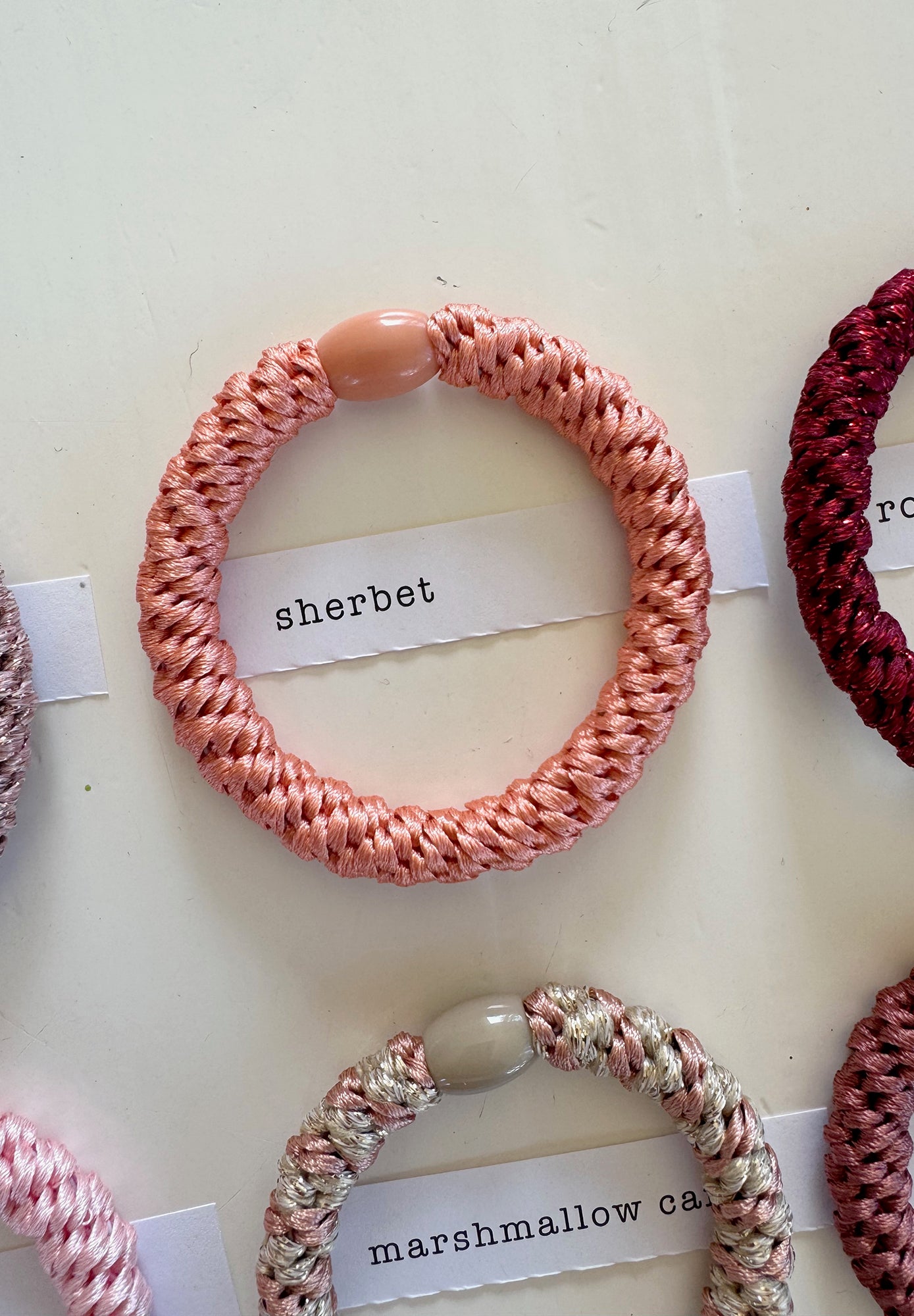 p+p - braided hair ties - fleur collection