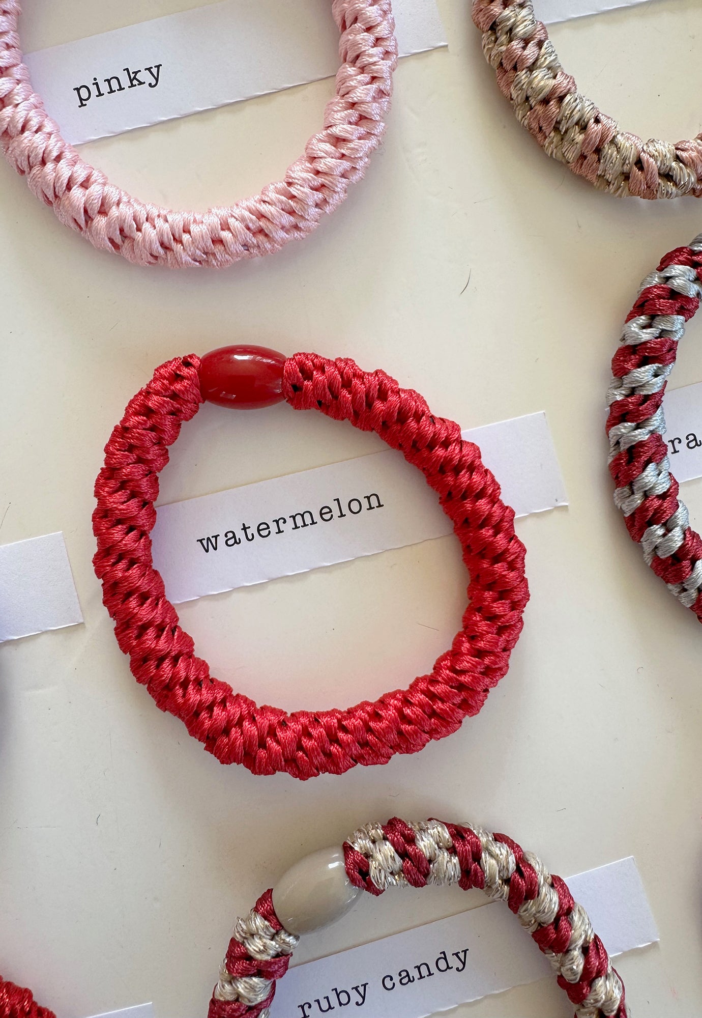 p+p - braided hair ties - fleur collection