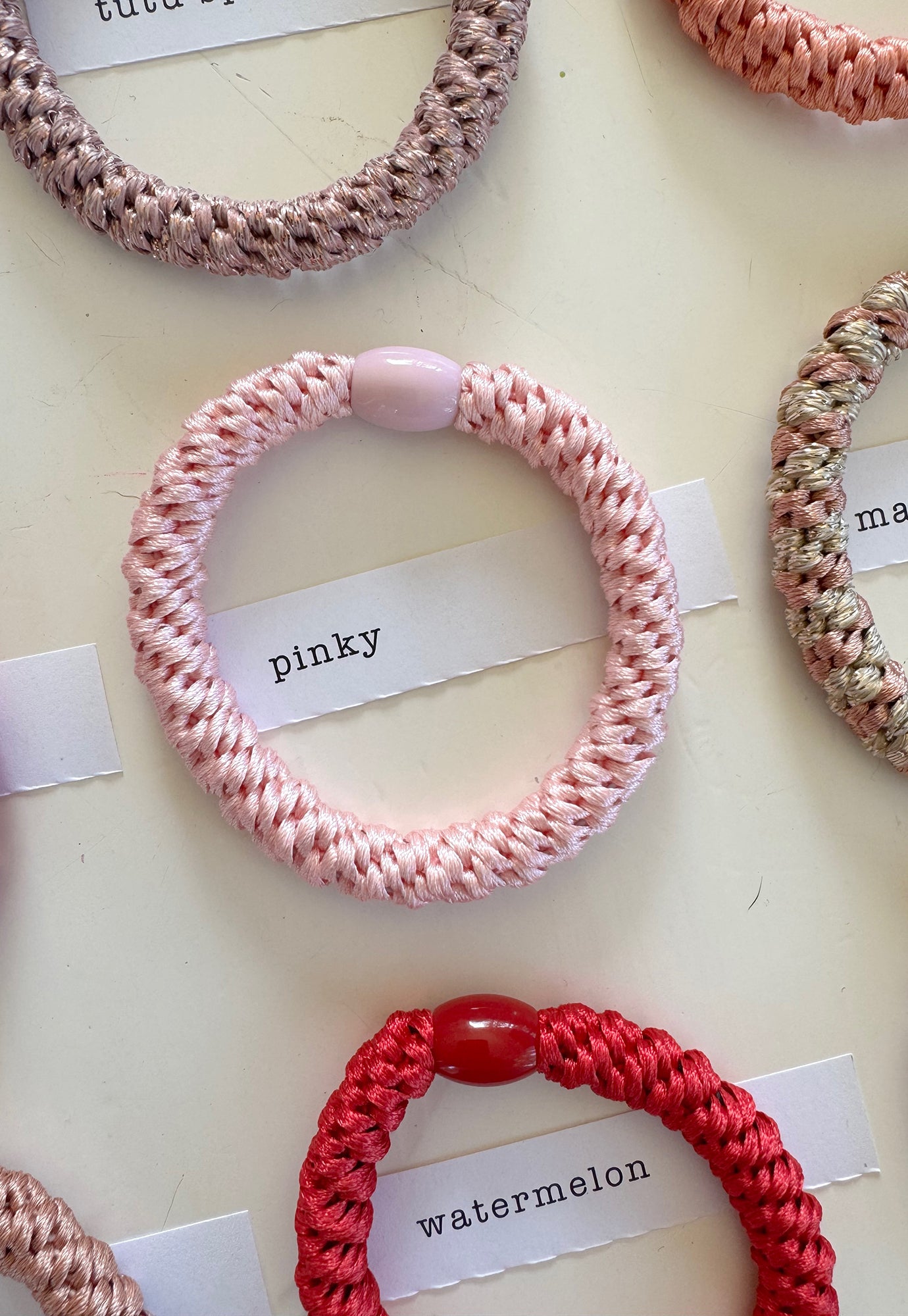 p+p - braided hair ties - fleur collection