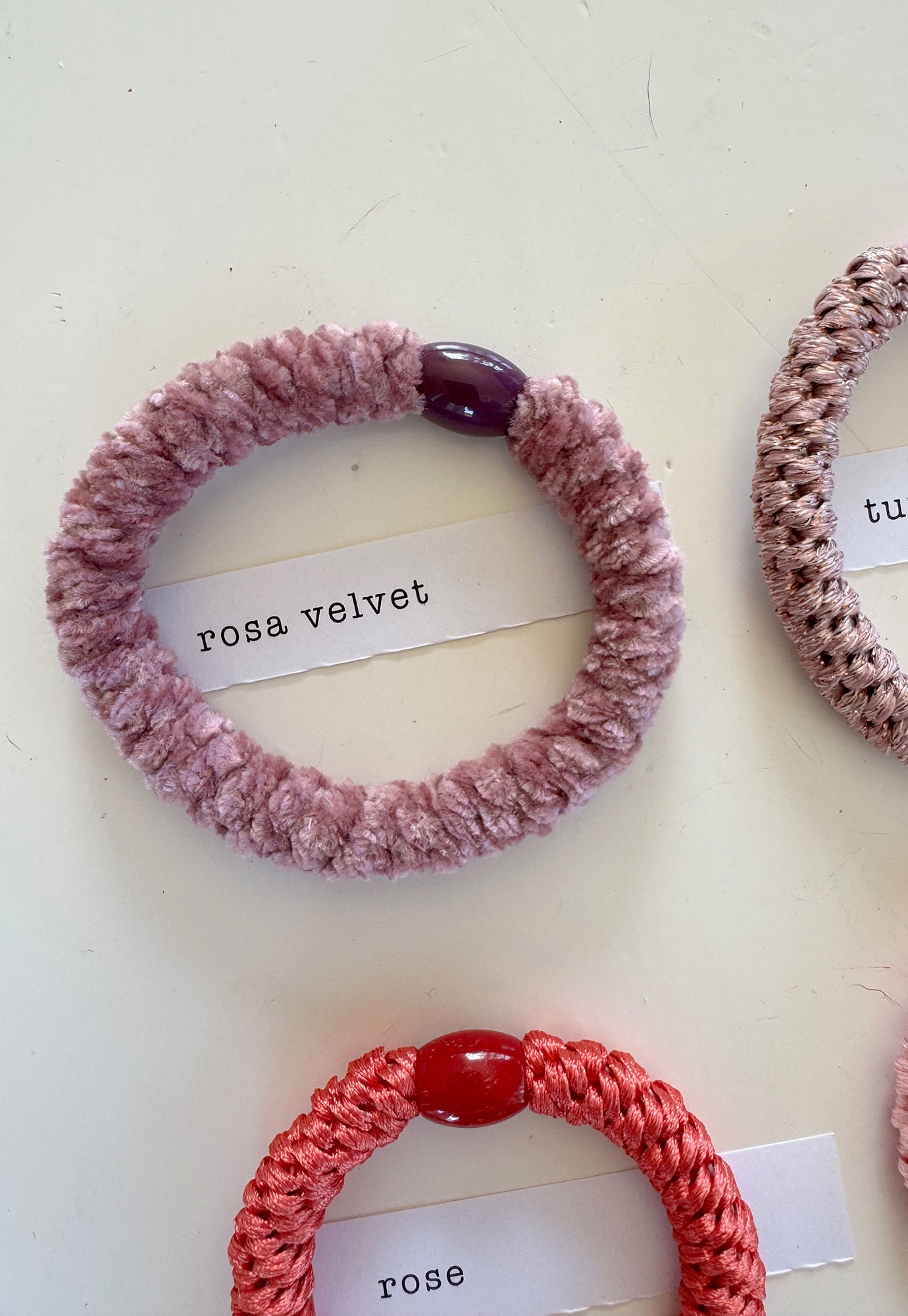 p+p - braided hair ties - fleur collection