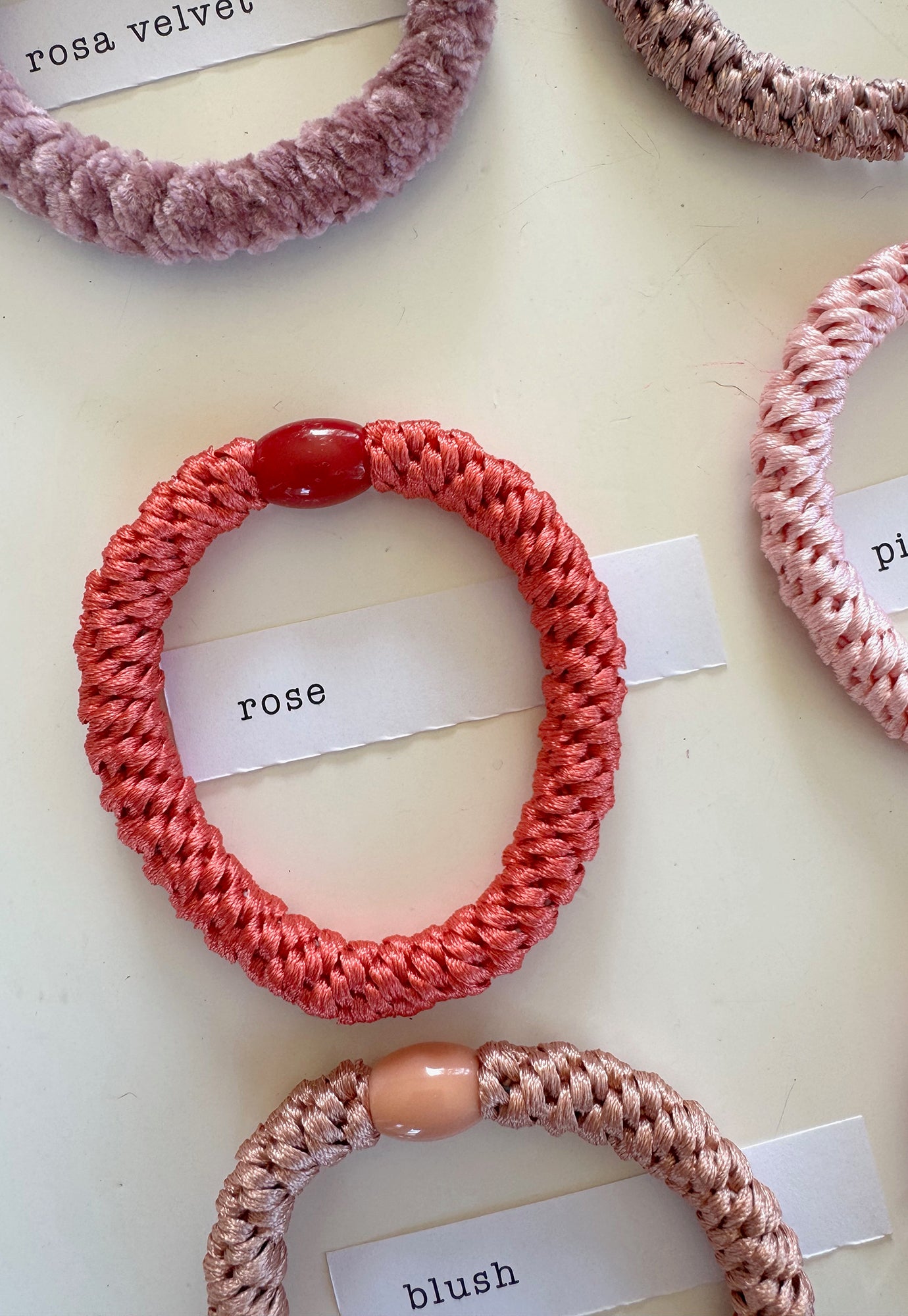 p+p - braided hair ties - fleur collection