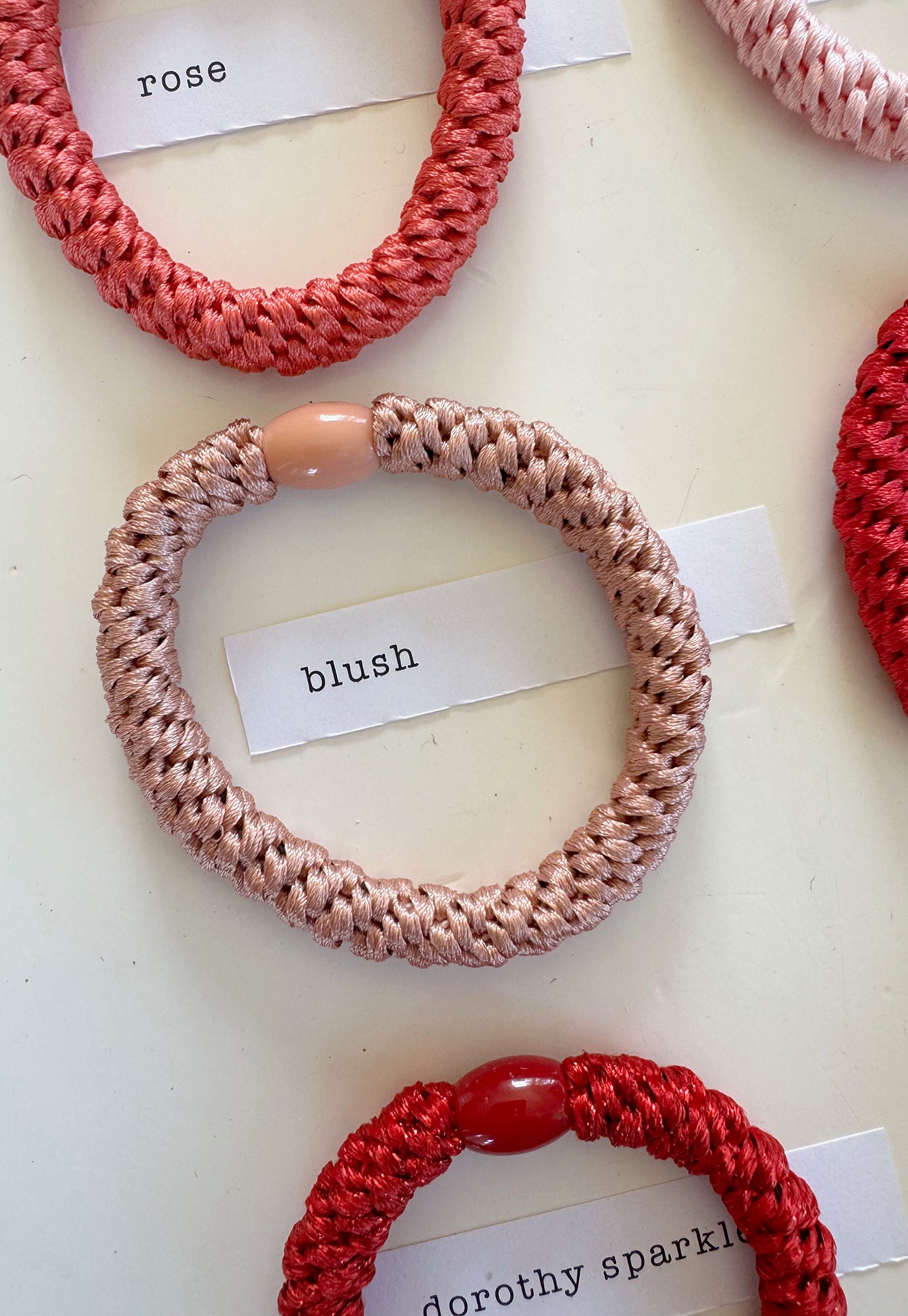 p+p - braided hair ties - fleur collection