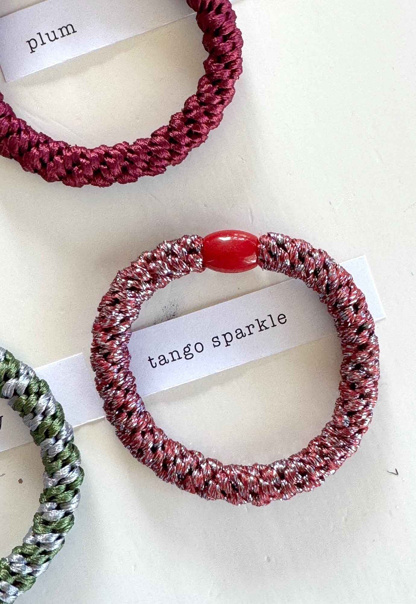 p+p - braided hair ties - jardin collection