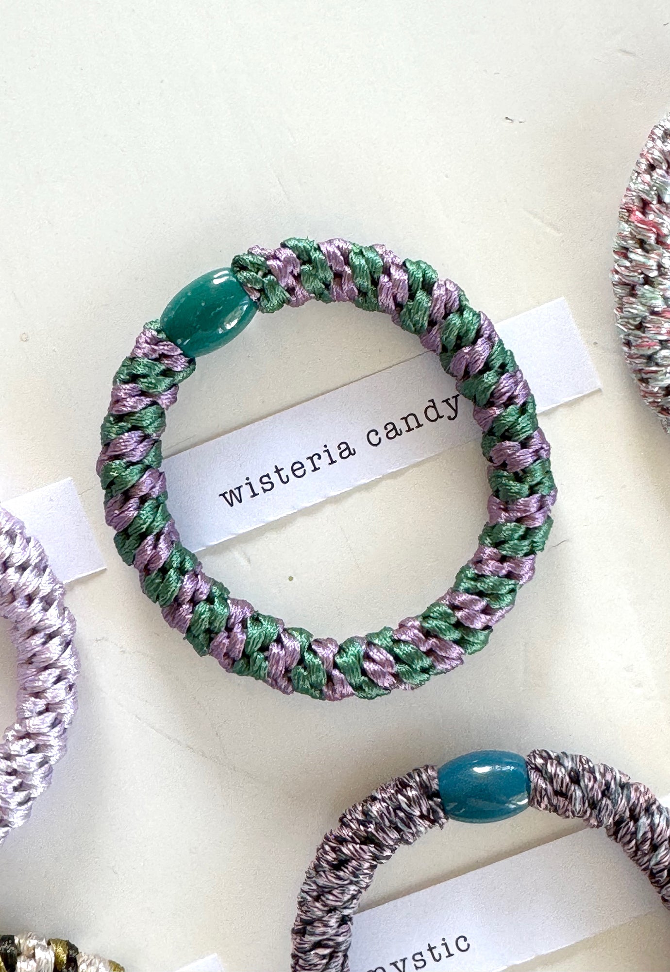 p+p - braided hair ties - jardin collection