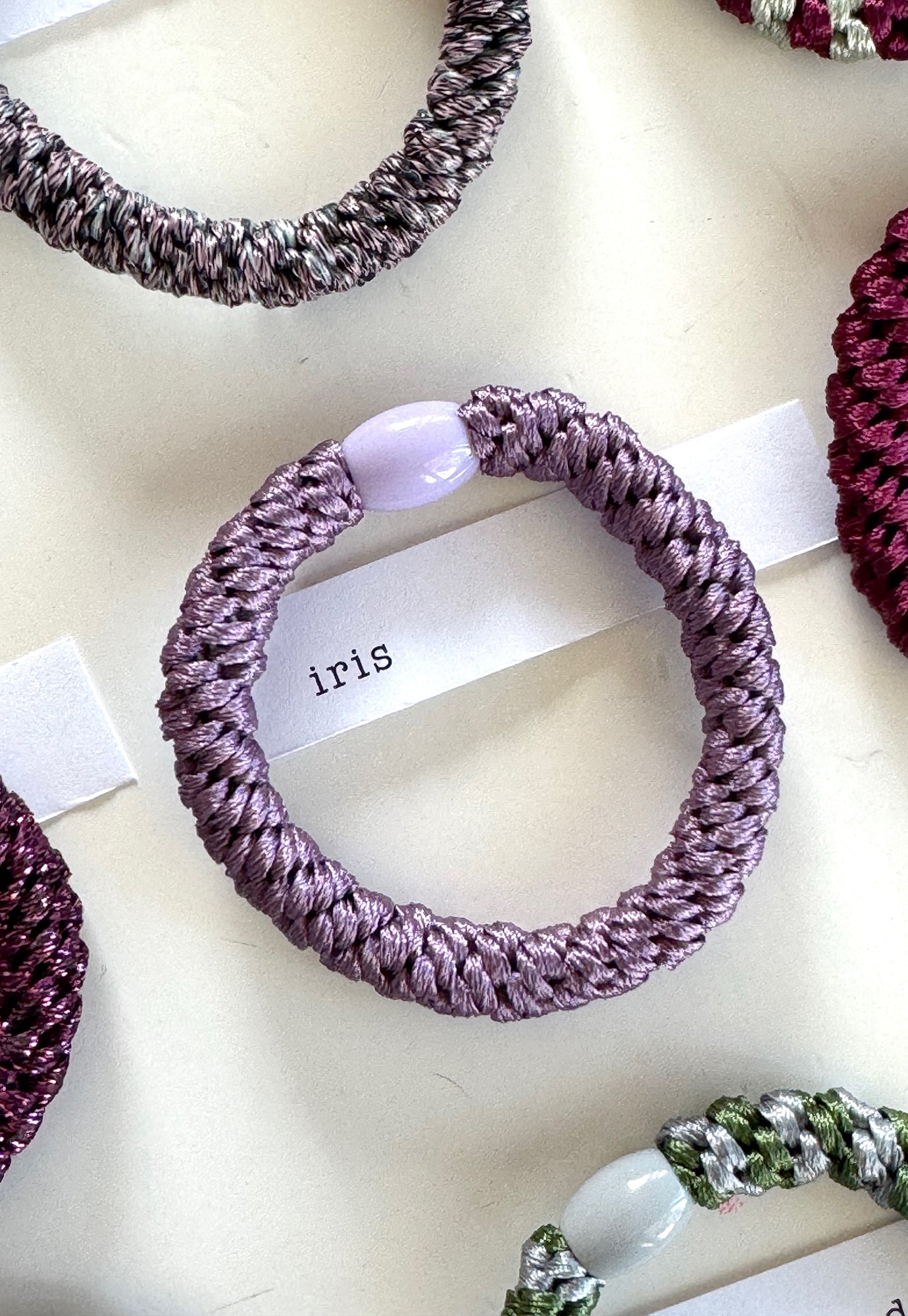 p+p - braided hair ties - jardin collection