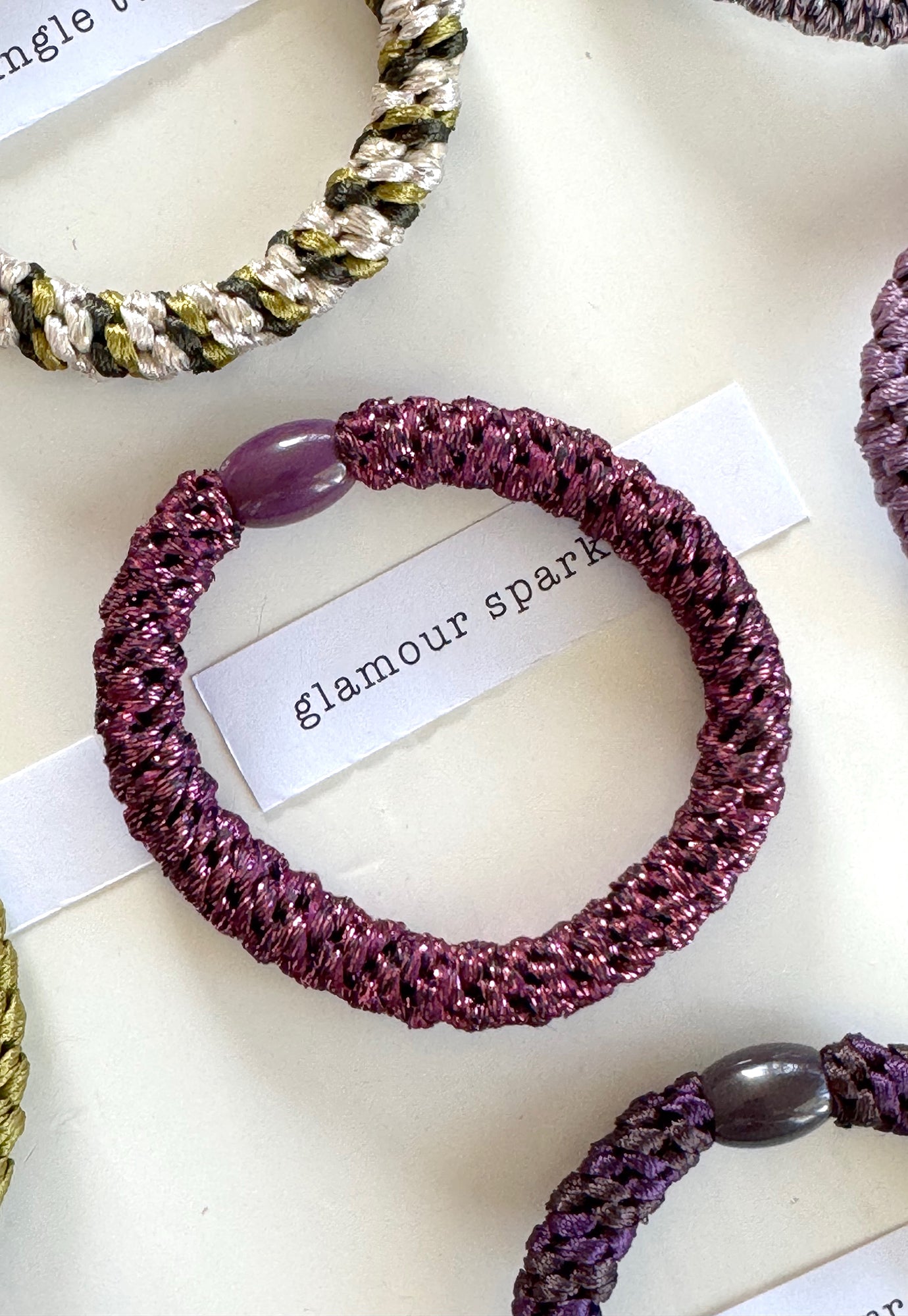 p+p - braided hair ties - jardin collection