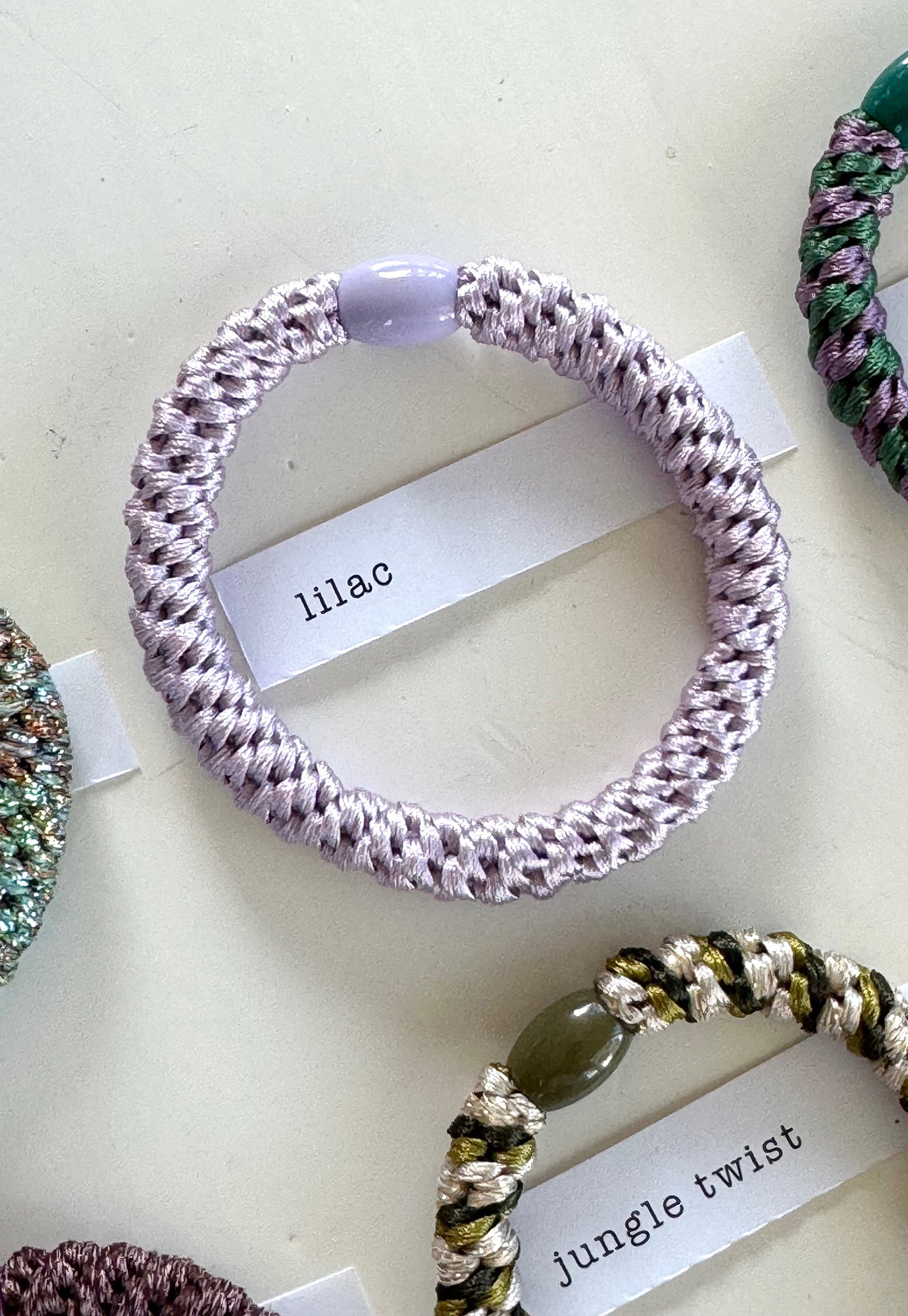 p+p - braided hair ties - jardin collection